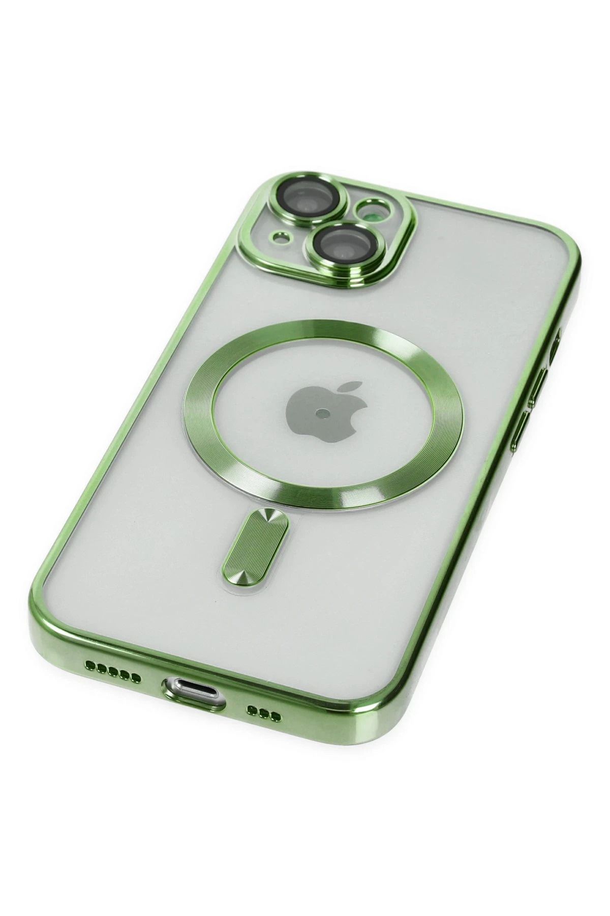 NewFace iPhone 14 Plus Kılıf Kross Magneticsafe Kapak - Koyu Yeşil SVLRS