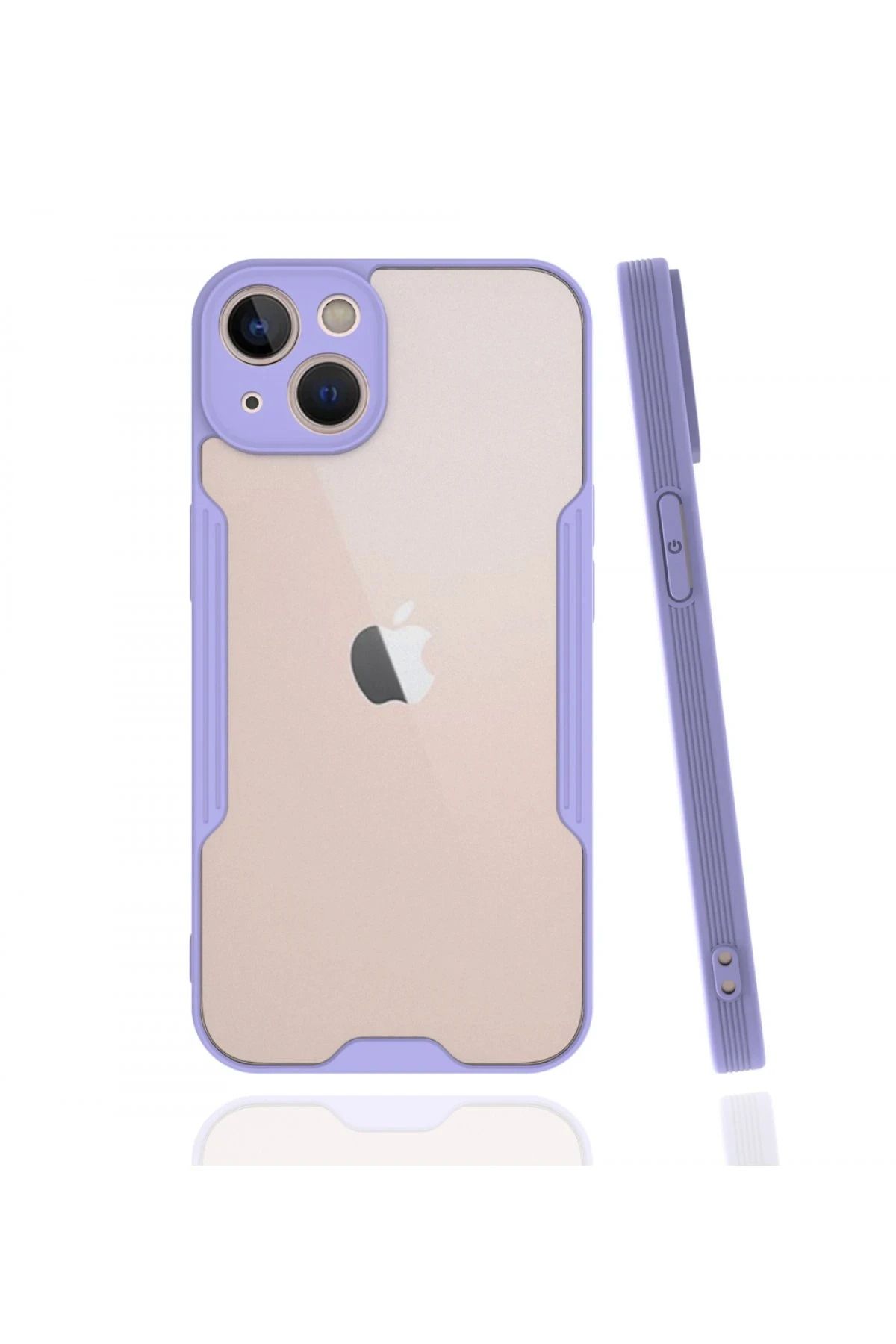 NewFace iPhone 13 Kılıf Platin Silikon - Lila SVLRS