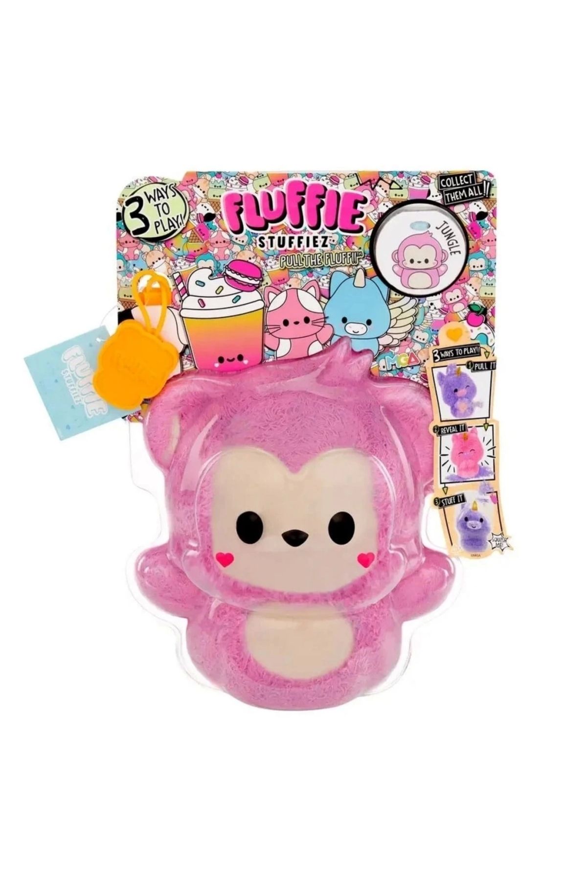 FTT SHOPPING MARKET Nessiworld Fluffie Stuffiez Küçük Peluş Maymun
