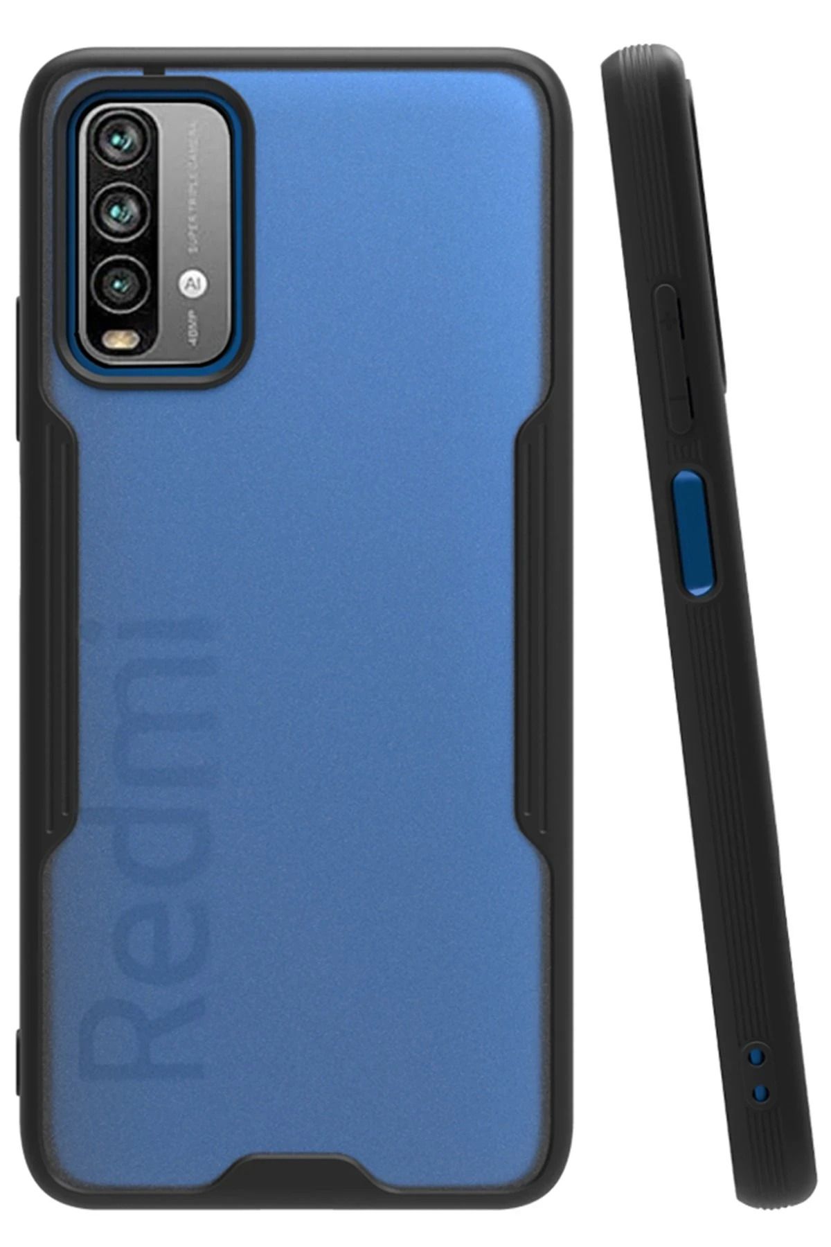 NewFace Xiaomi Redmi 9T Kılıf Platin Silikon - Siyah SVLRS