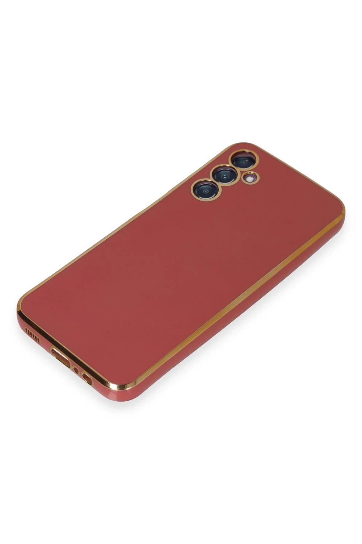 NewFace Samsung Galaxy M14 5G Kılıf Volet Silikon - Kırmızı SVLRS