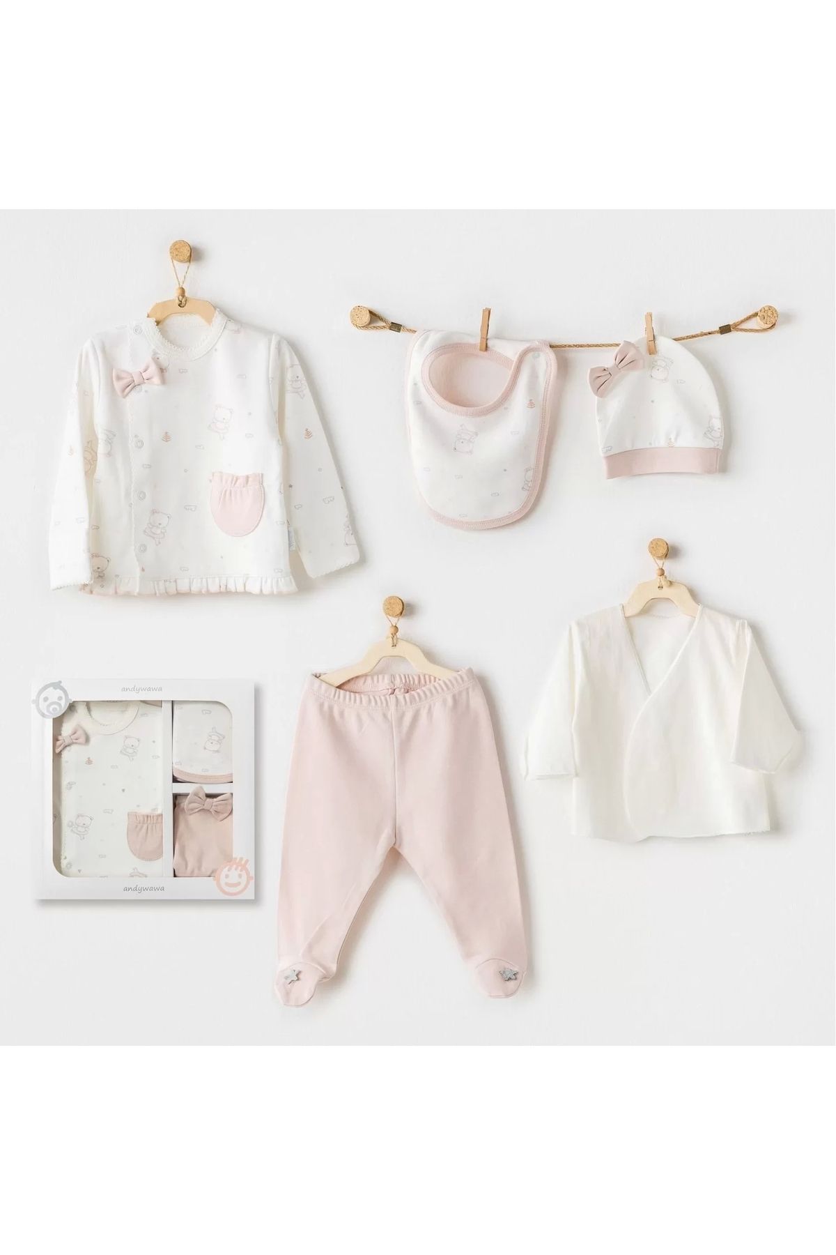 FTT SHOPPING MARKET Ballerina 5 Parça Hastane Çıkışı Ekru