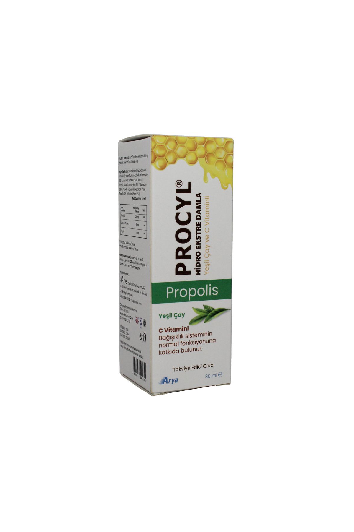 Arya Procyl Propolıs Yesıl Cay Damla 30 Ml