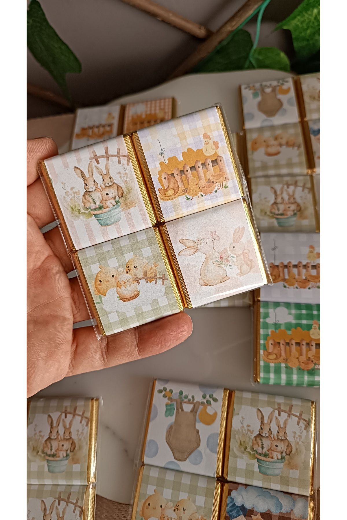 Beyaz Gelincik Tasarım Bebek Çikolatası, Hediyelik Bebek Çikolata, Baby Shower Çikolatası, Bebek Şekeri Çikolatası 20 ADET