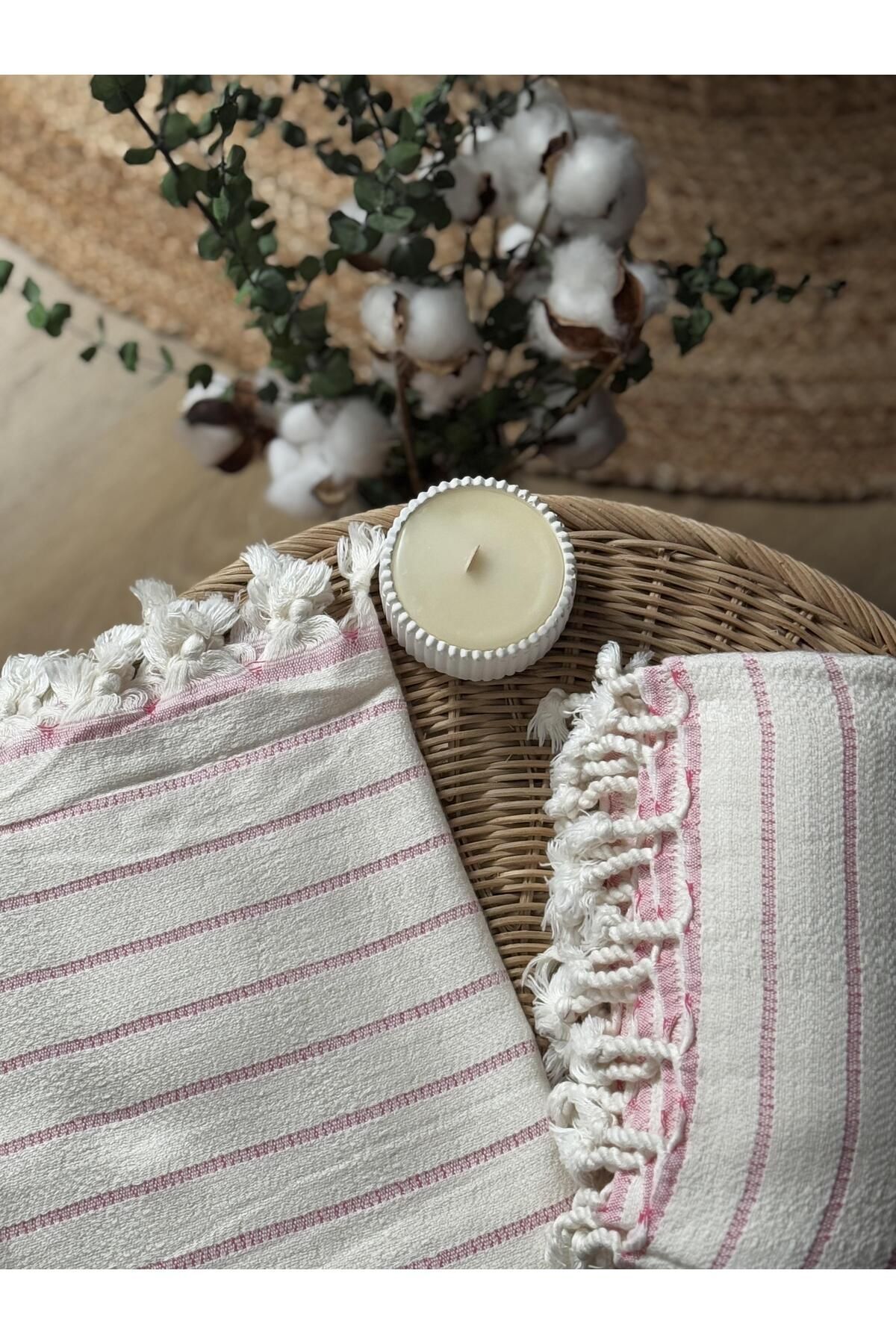 Home Peştemal Takımı %50 Bambu %50 Pamuk, Banyo Havlusu Pembe