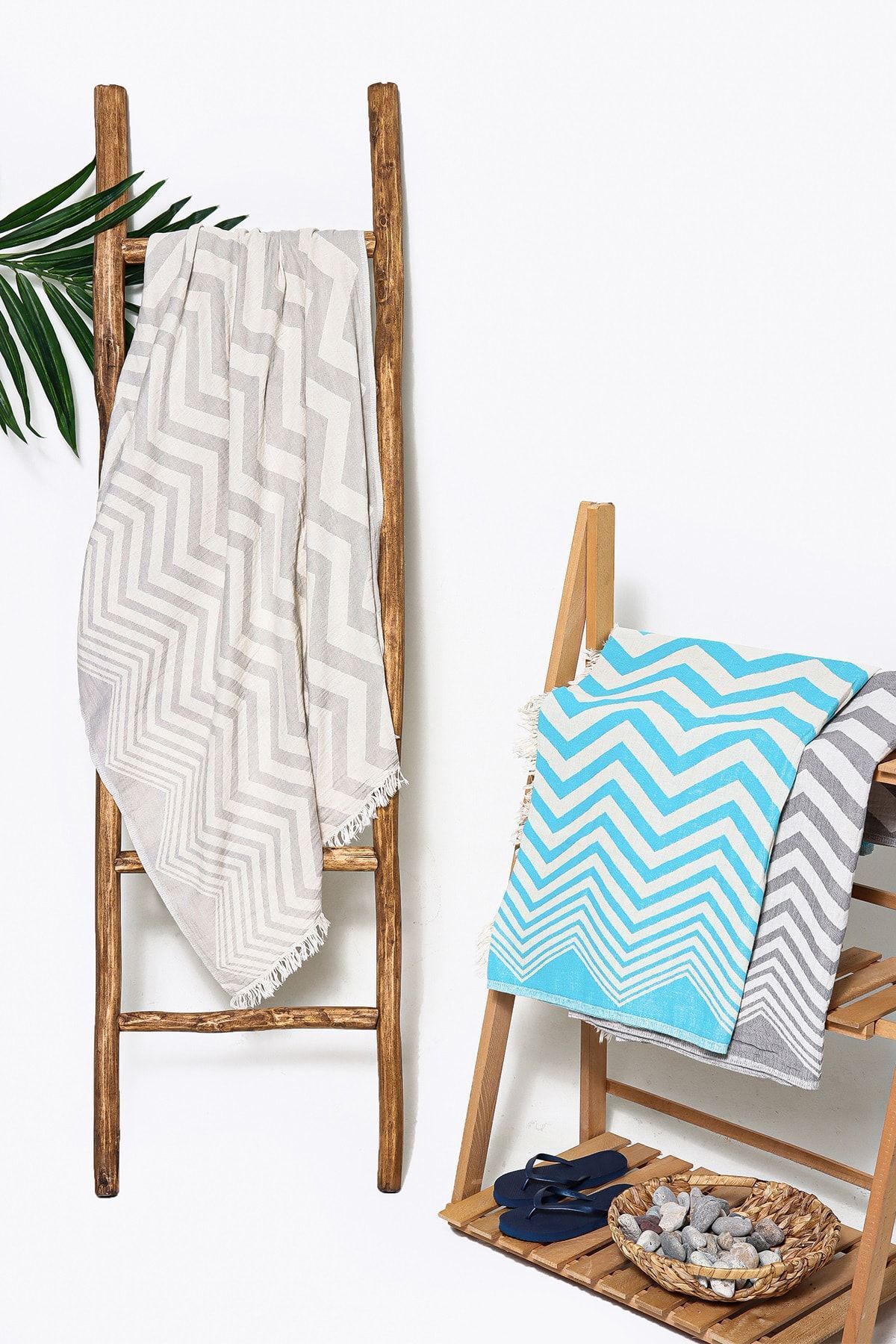 Stelo de Maro Weave %100 Pamuk Peştamal Gri 100x180
