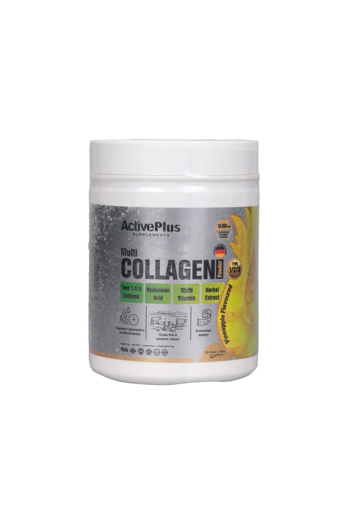 ActiveBee Supplements Actıve Plus Pıneapple Multı Collagen Powder 30*10 Gr