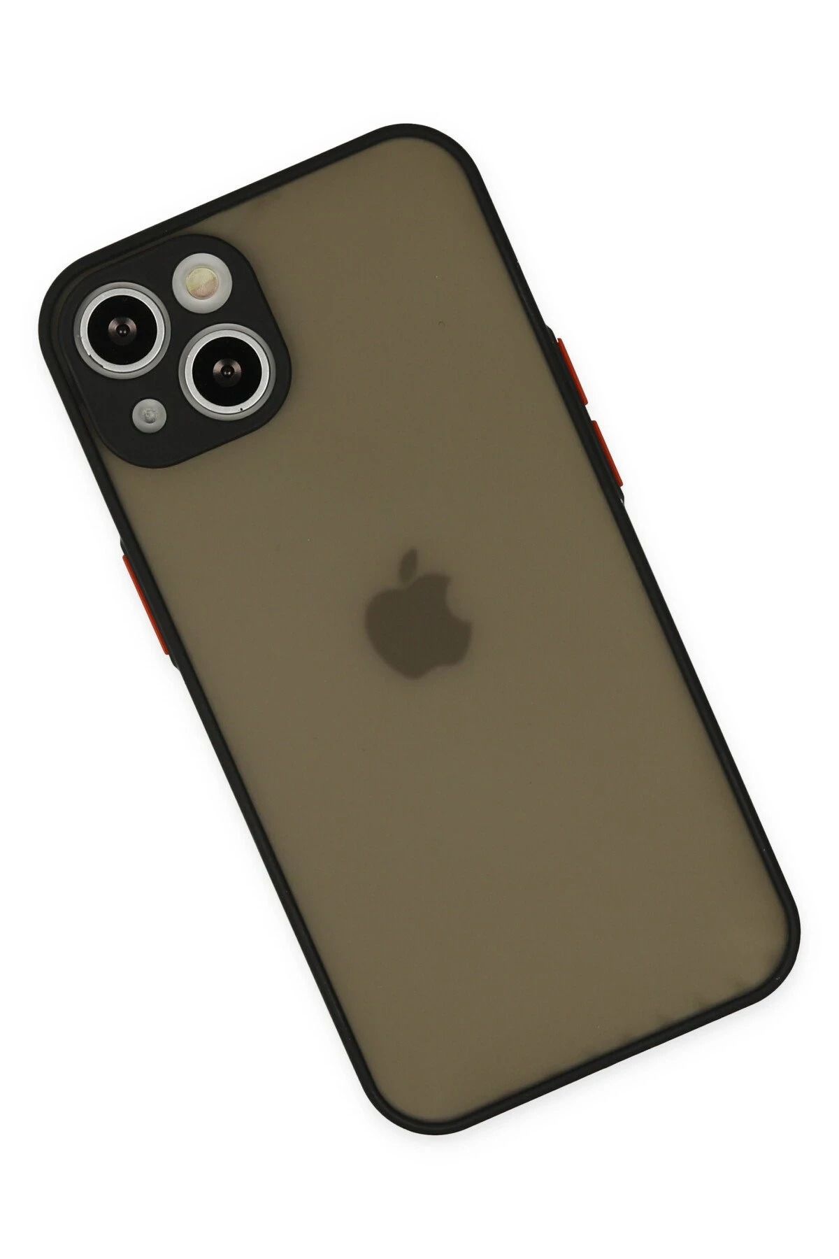 NewFace iPhone 15 Kılıf Montreal Silikon Kapak - Siyah SVLRS