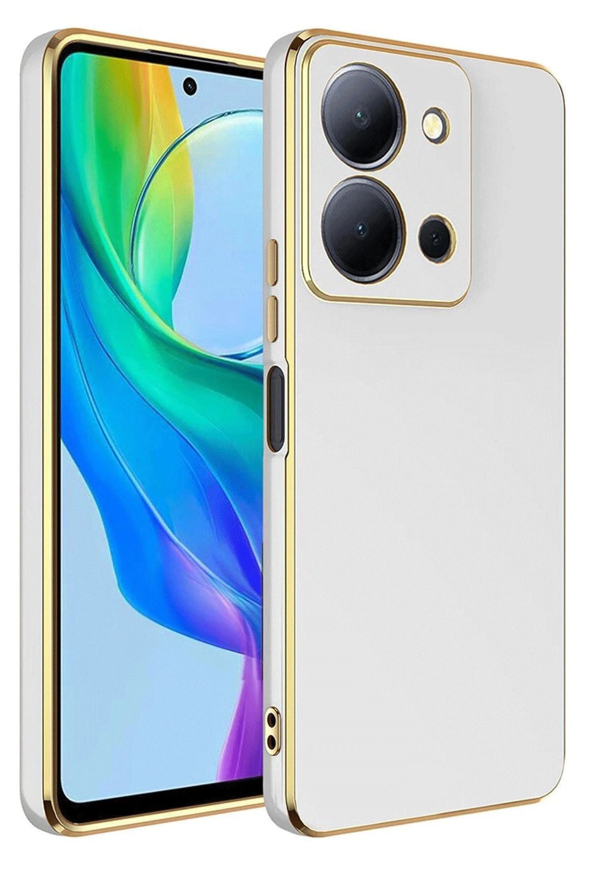 NewFace Vivo Y36 Kılıf Volet Silikon - Beyaz FLKRY