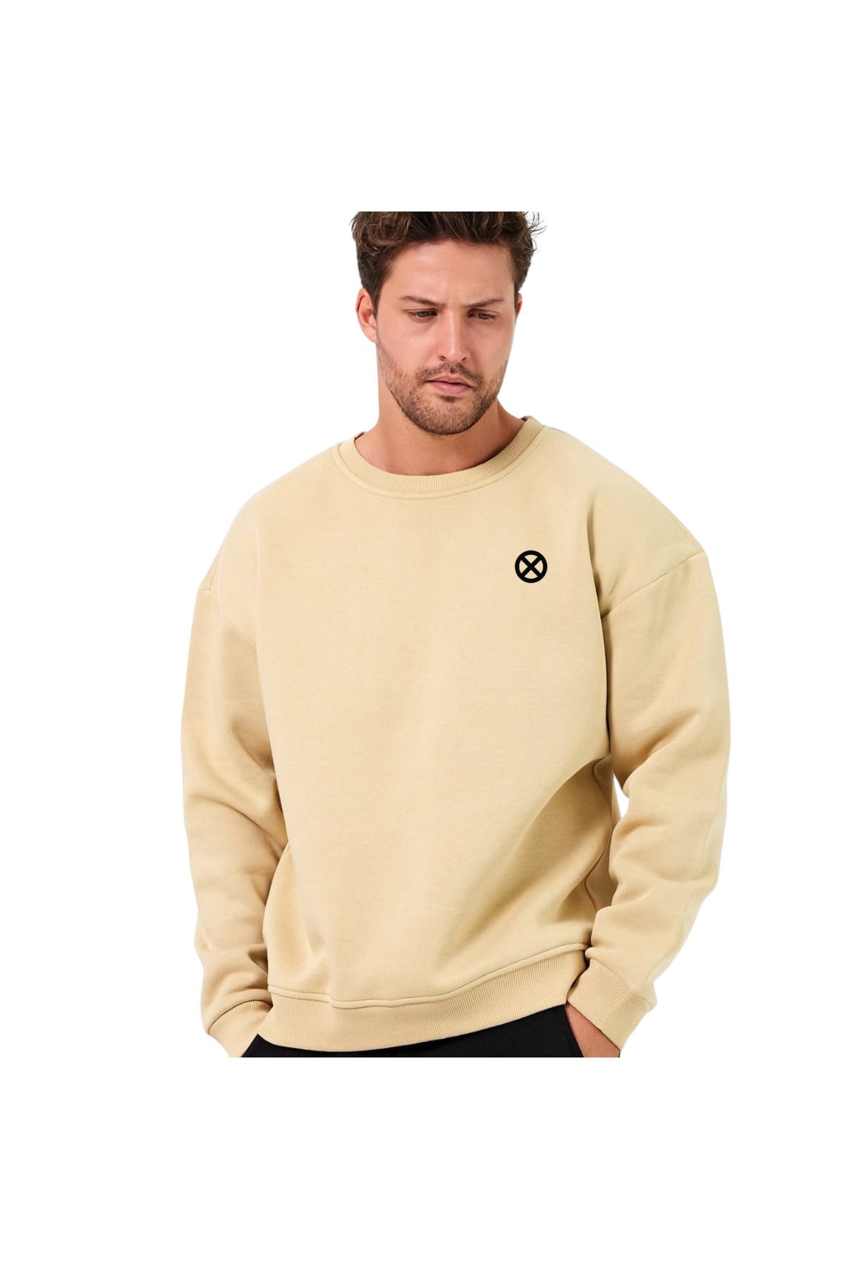 ChapellaSocks Proffesor X Desen Nakışlı Unisex Sweatshirt- %100 Pamuk ve Rahat!