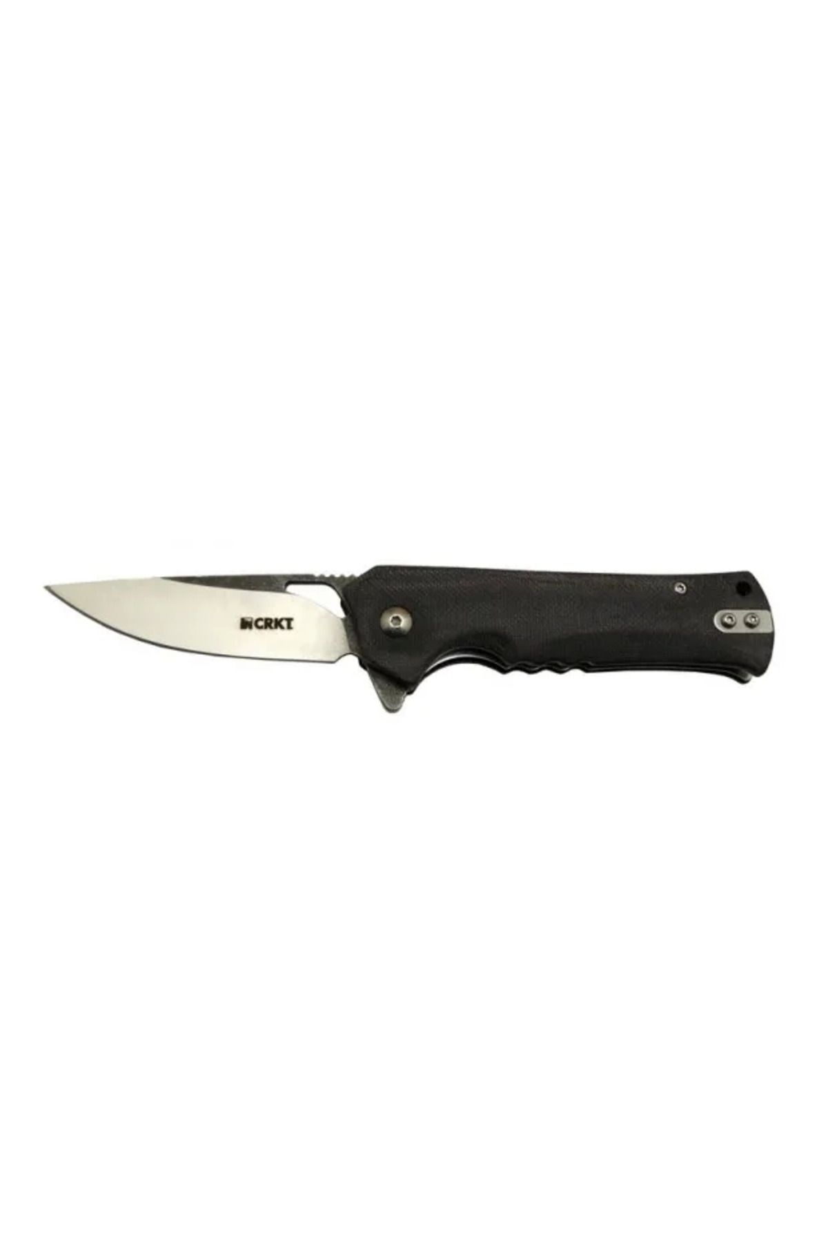 Belle Fusion Crkt Muskie 202 Bk Siyah Kamp / Outdoor Çakı 18 Cm - Yarı Otomatik, Kemerlikli, Kutulu