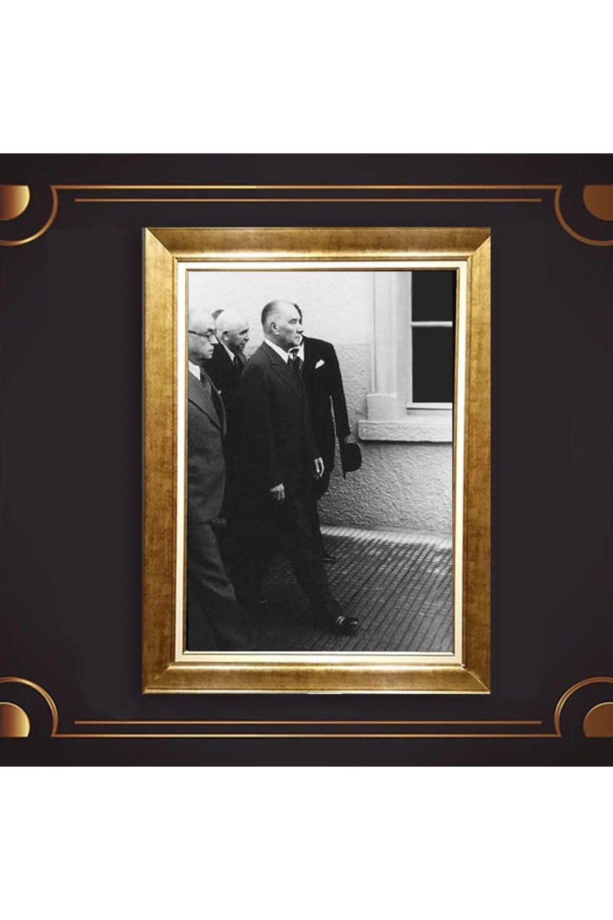 giyense ÖZEL TASARIM ÇERÇEVELİ PASPARTULU ATATÜRK TABLO A528