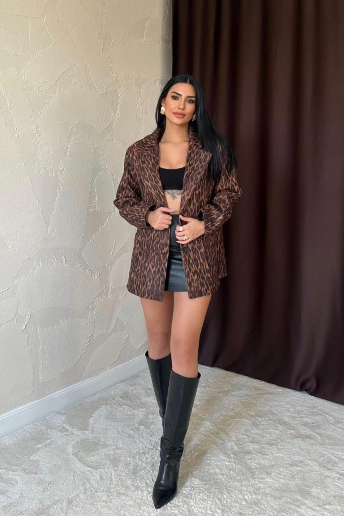 Şair Leopar Leopar Ceket