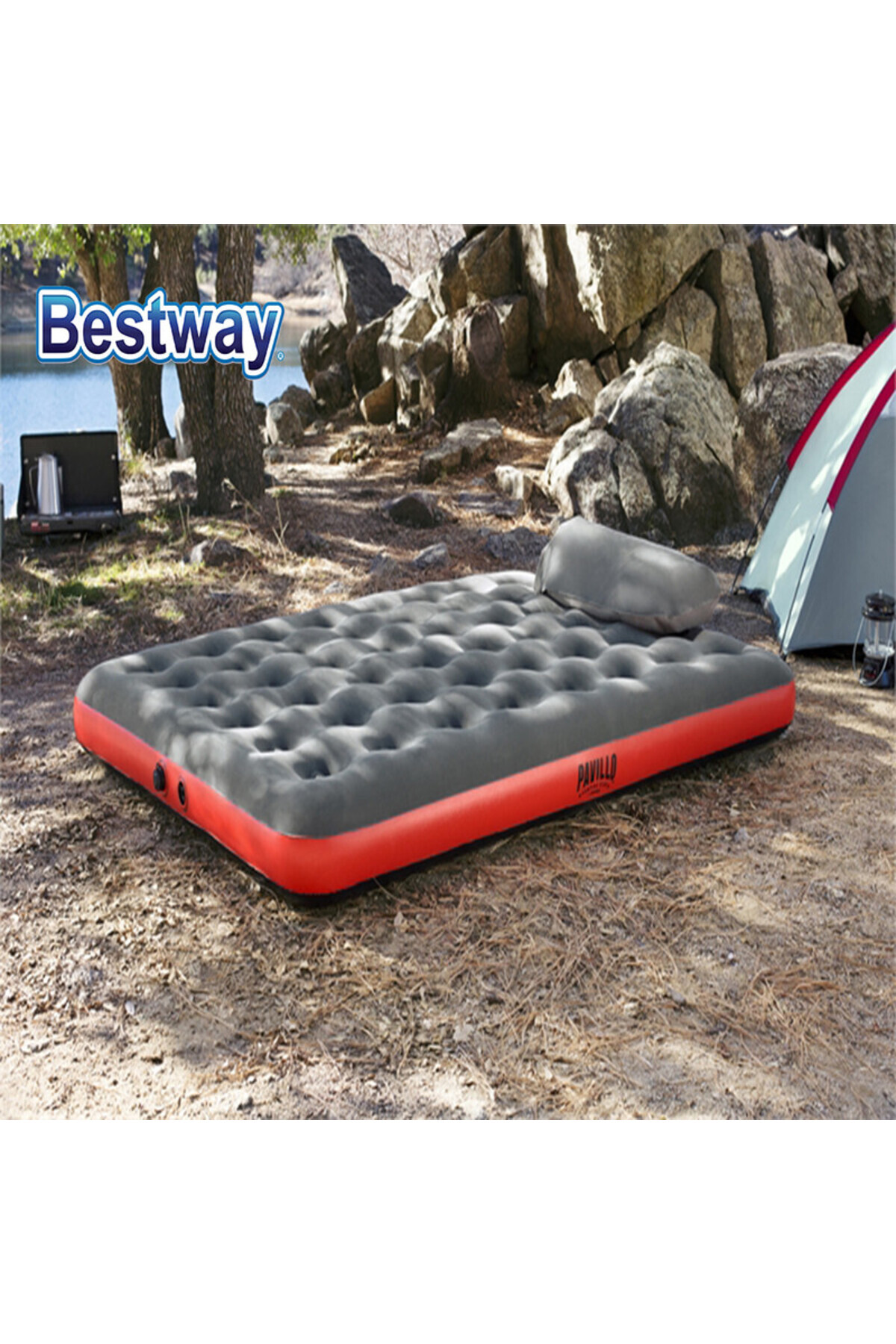 BESTWAY-Bestway Roll 'n Relax Queen Air Bed 2.03MX 1.52MX 22 cm 26-67703 4