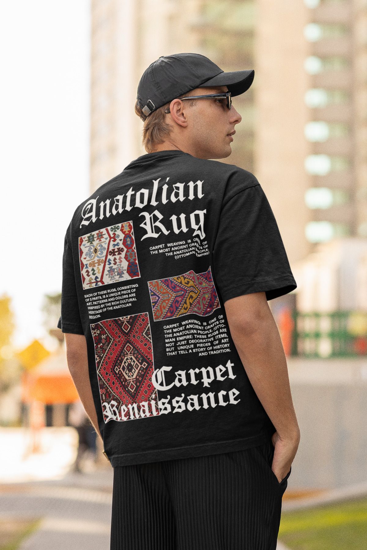 ick artwear ANATOLIAN RUG BASKILI ULTRA COMFORT OVERSIZE TSHIRT – 30/1 SÜPREM PENYE
