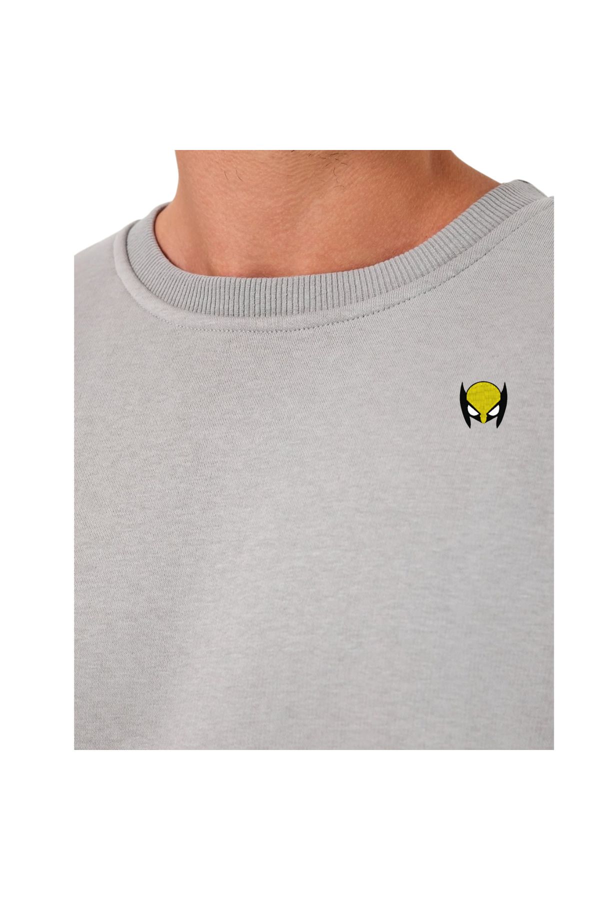 ChapellaSocks Wolverine Desen Nakışlı Unisex Sweatshirt- %100 Pamuk ve Rahat!