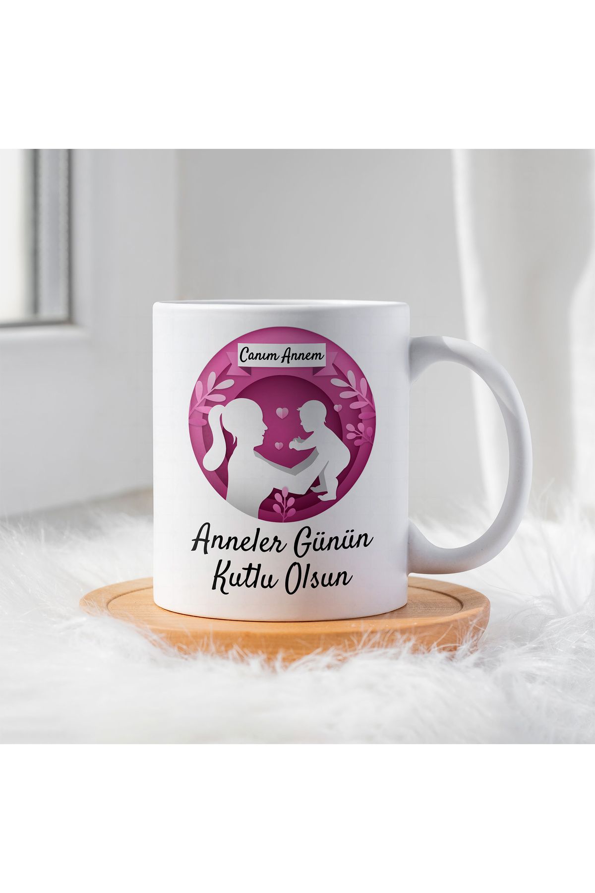 By Gift Anneler Günü İçin Kişiye Özel Porselen Kupa Bardak - BY-KP-0000248