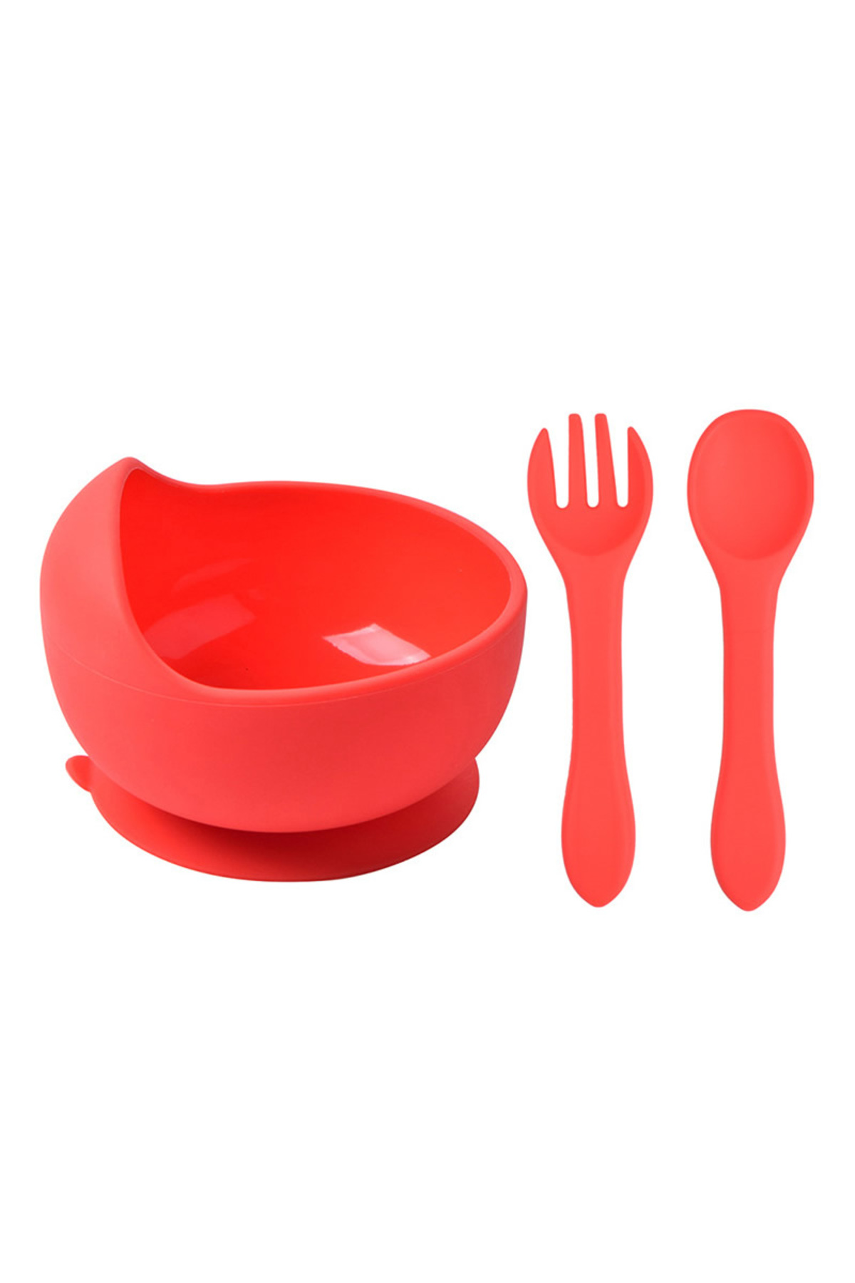 jojobebek Vakumlu Silikon Mama Kasesi, Altı Vakumlu Mama Kasesi, Silikon Kaşık-çatal / Pembe fotoğrafı 5 (önizleme)