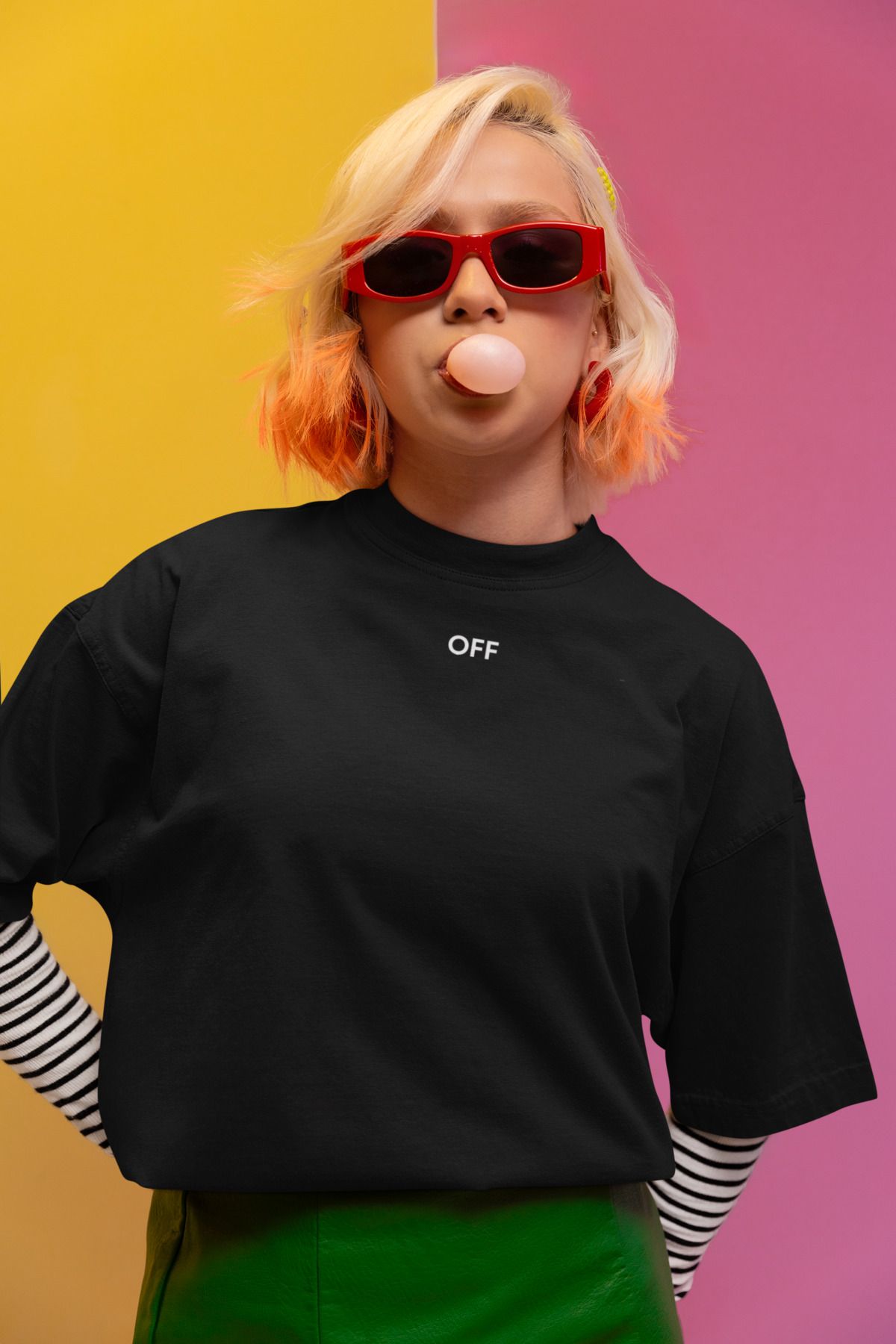 ick artwear OFF BASKILI ULTRA COMFORT OVERSIZE TSHIRT – 30/1 SÜPREM PENYE