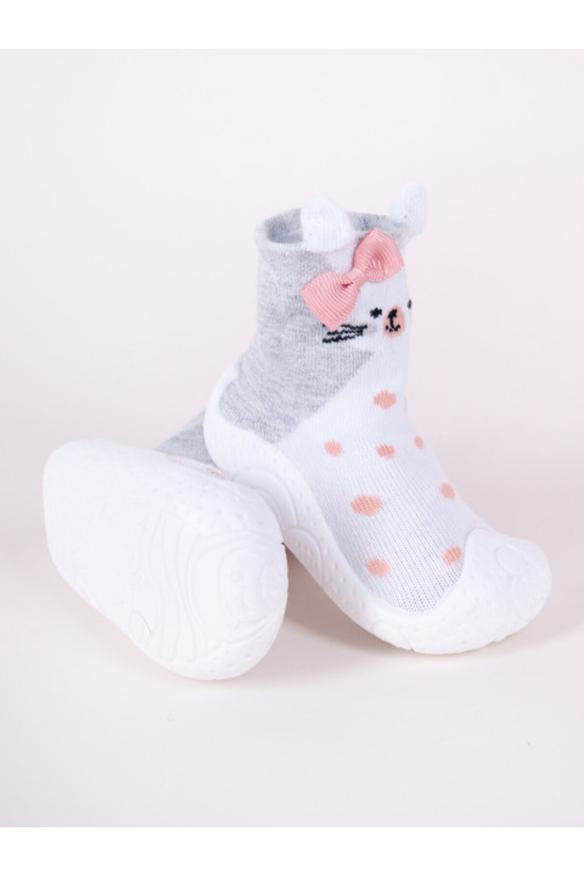 Superbaby-Children's moccasins with non-slip sole - Bunny 3