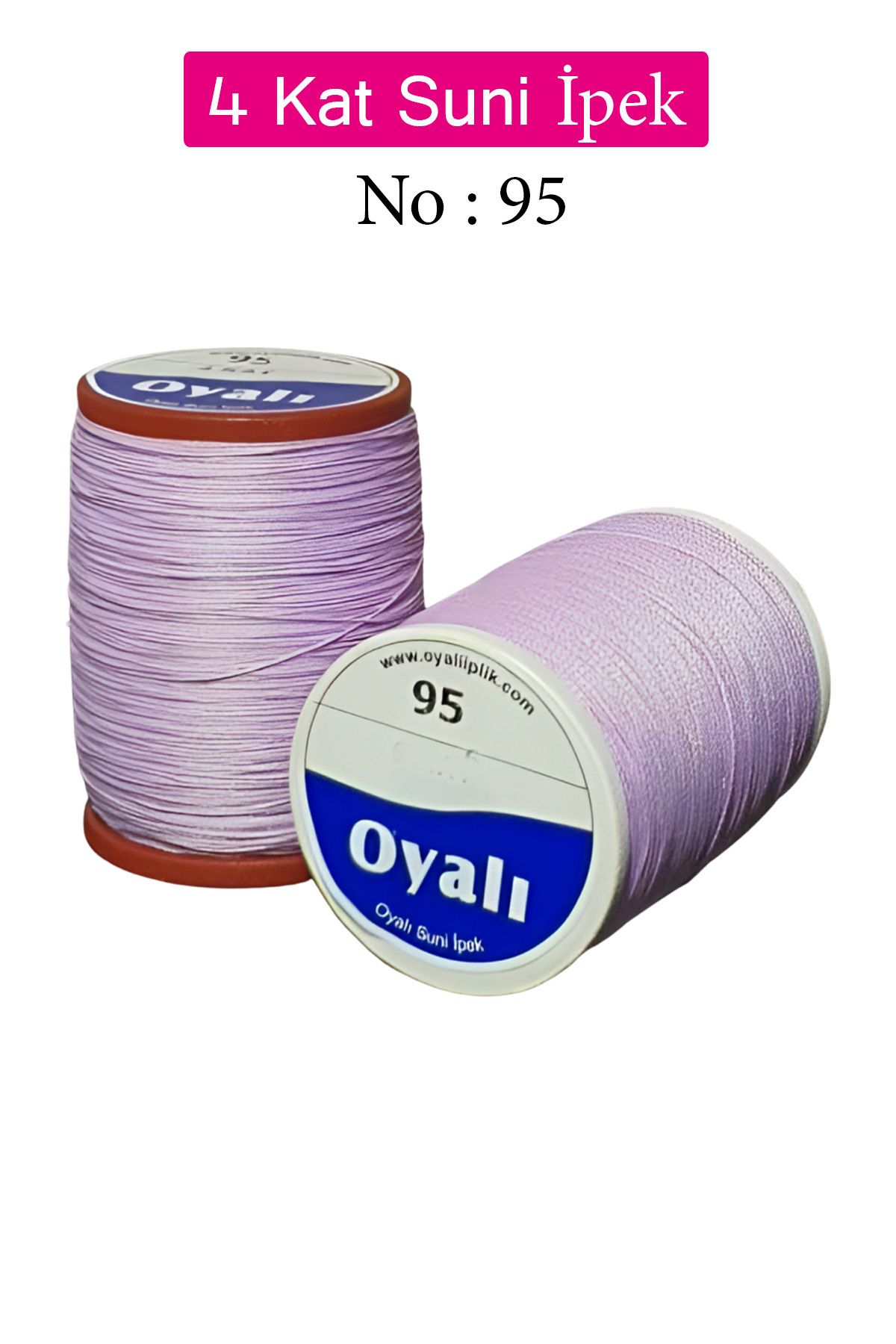 Angoravi Oyalı 4 Kat Suni İpek İplik İğne Oyası Boncuk İpi Tığ Oyası No:95