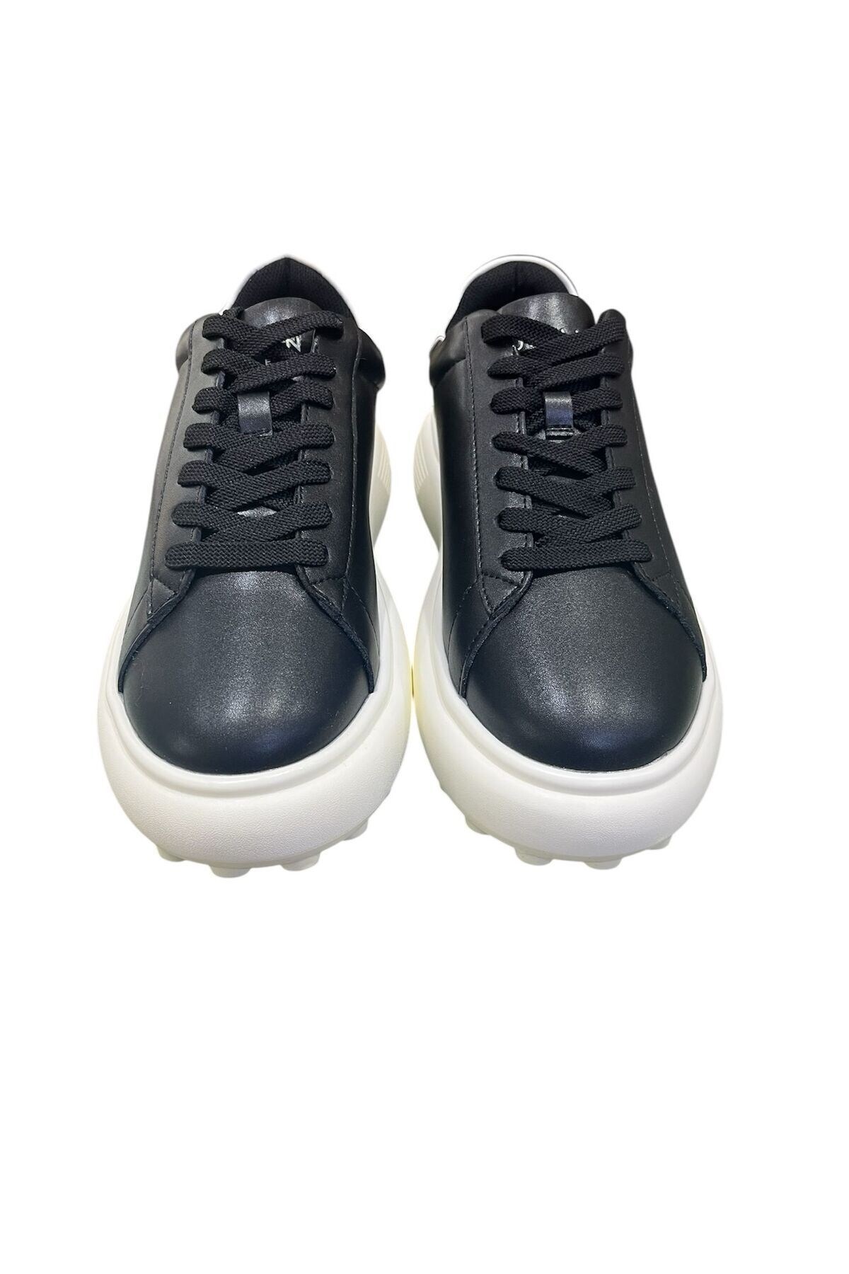 Hakiki Deri Bağcıklı Günlük Sneaker Siyah Erkek Ayakkabı