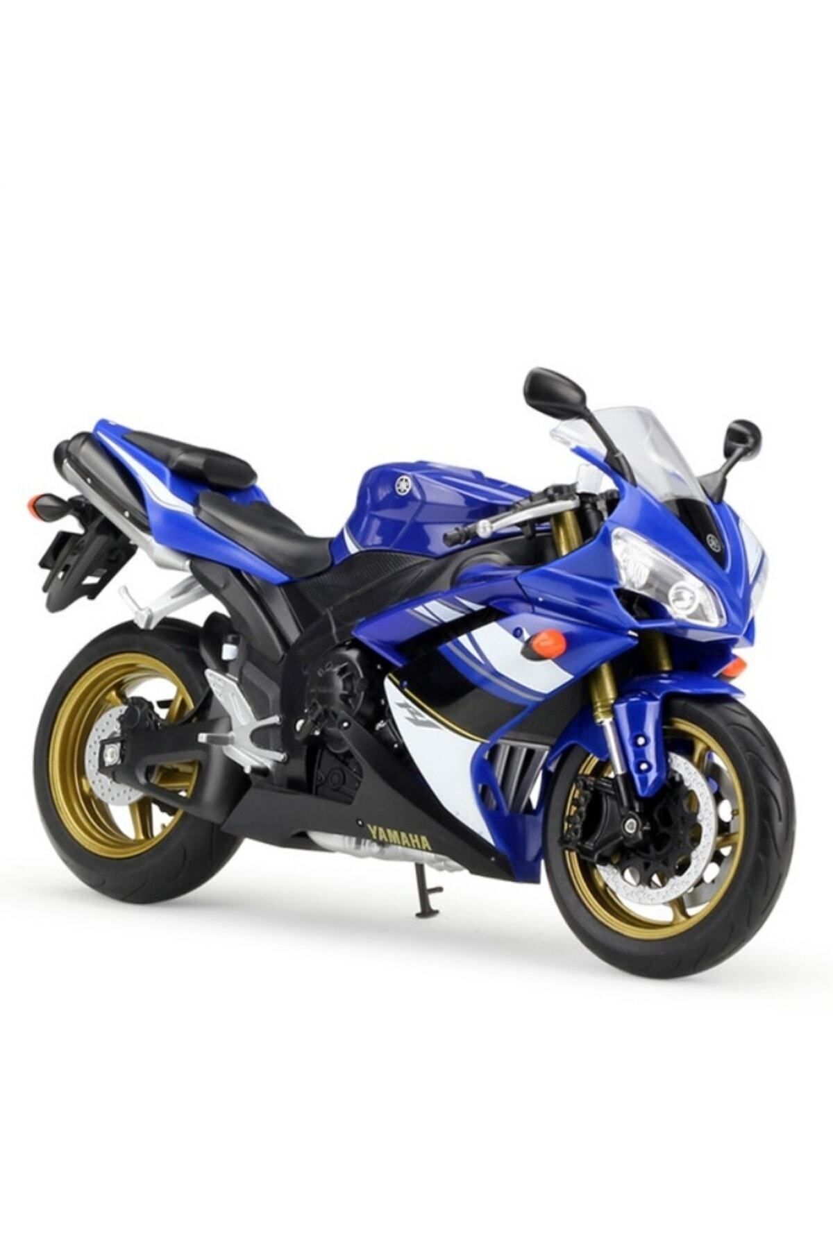 SECTOYS YAMAHA YZF R1 1:12 MODEL MAKET MOTOR MAVİ YAMAHA YZF R1 DİECAST MODEL MOTORSİKLET