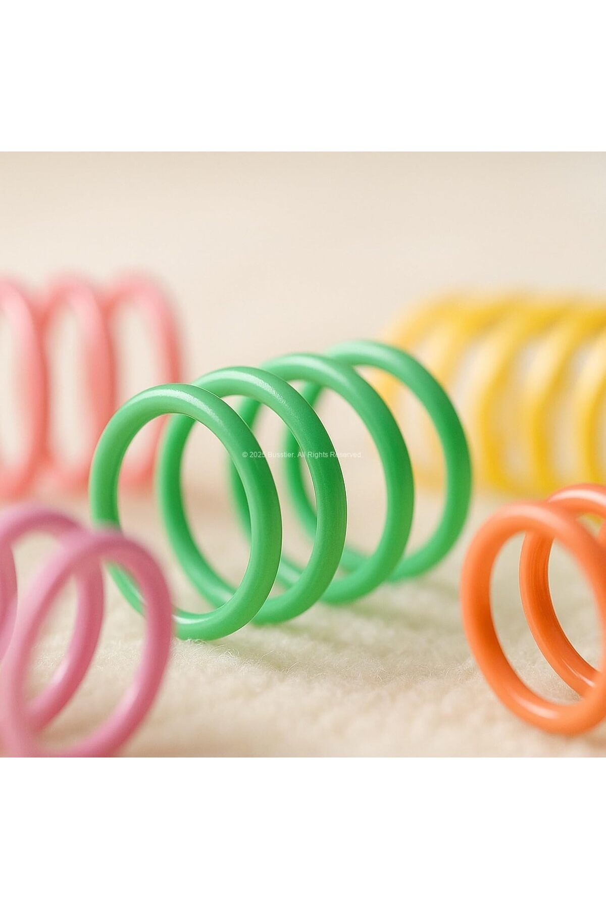 Busstier-Mixed Color Spiral Spring Cat Toy Set of 10 - Flexible, Durable, Fun 4