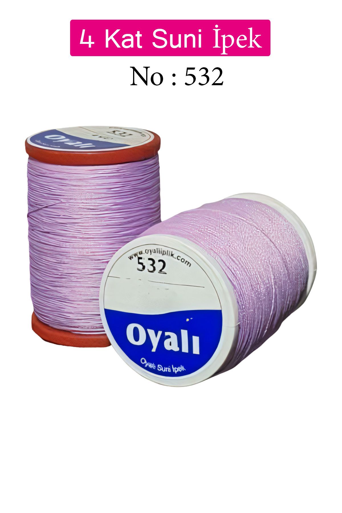 Angoravi Oyalı 4 Kat Suni İpek İplik İğne Oyası Boncuk İpi Tığ Oyası No:532