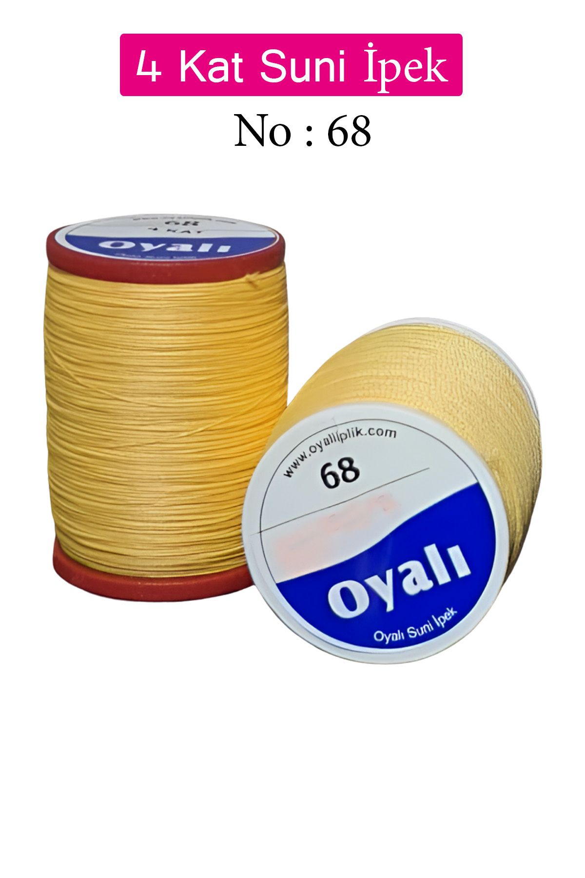 Angoravi Oyalı 4 Kat Suni İpek İplik İğne Oyası Boncuk İpi Tığ Oyası No:68