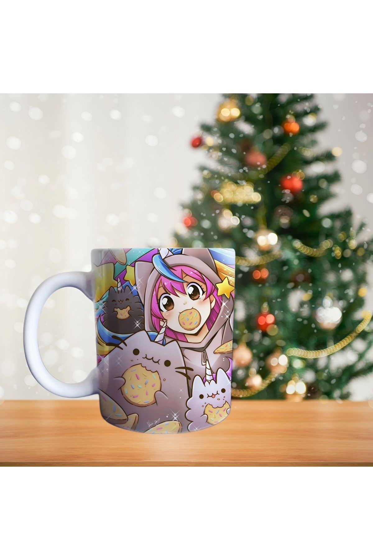 Ghostbusters Pusheen renkli Porselen Kupa