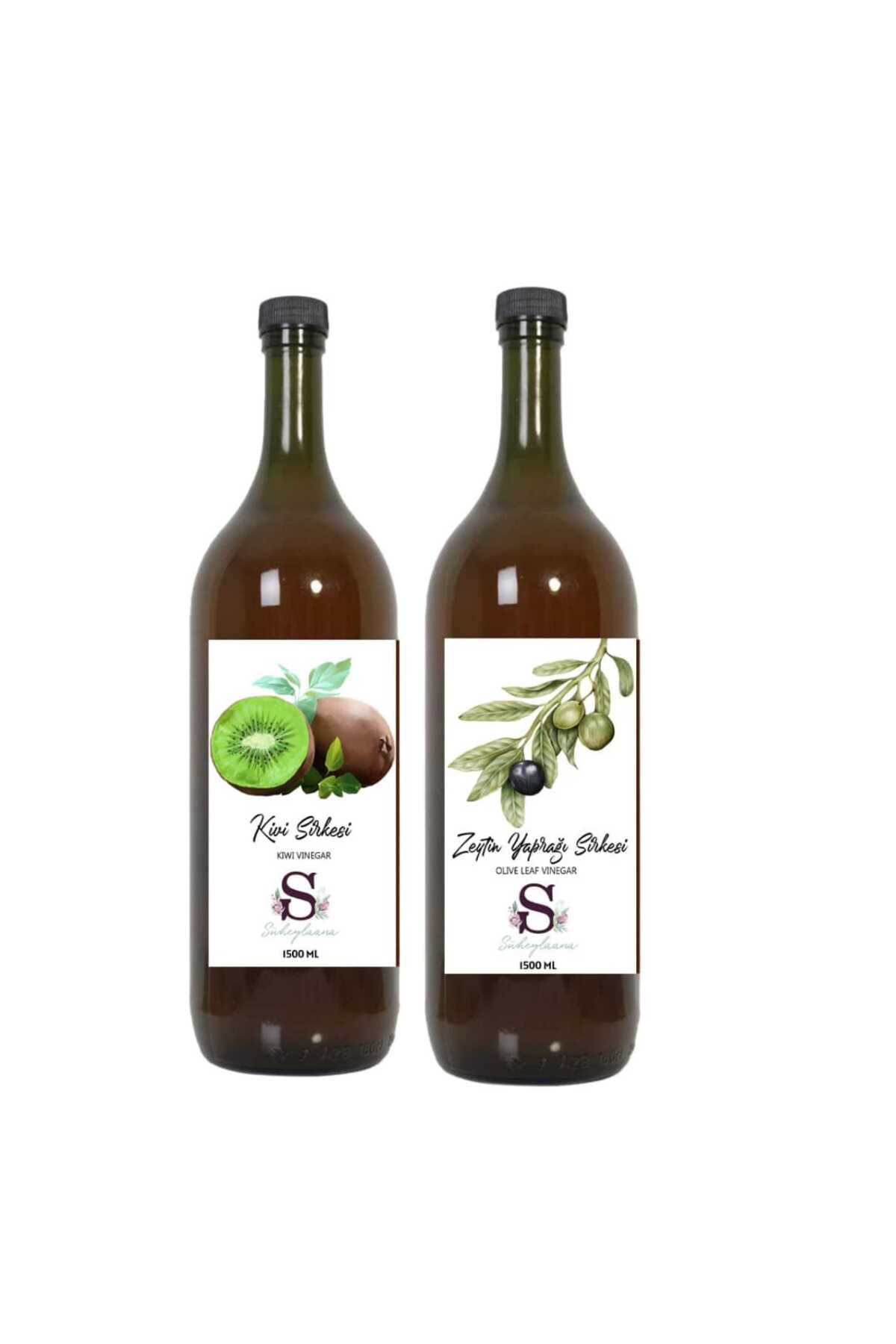 Süheylaana Doğal Kivi Sirkesi 1500 Ml - Doğal Zeytin Yaprağı Sirkesi 1500 Ml