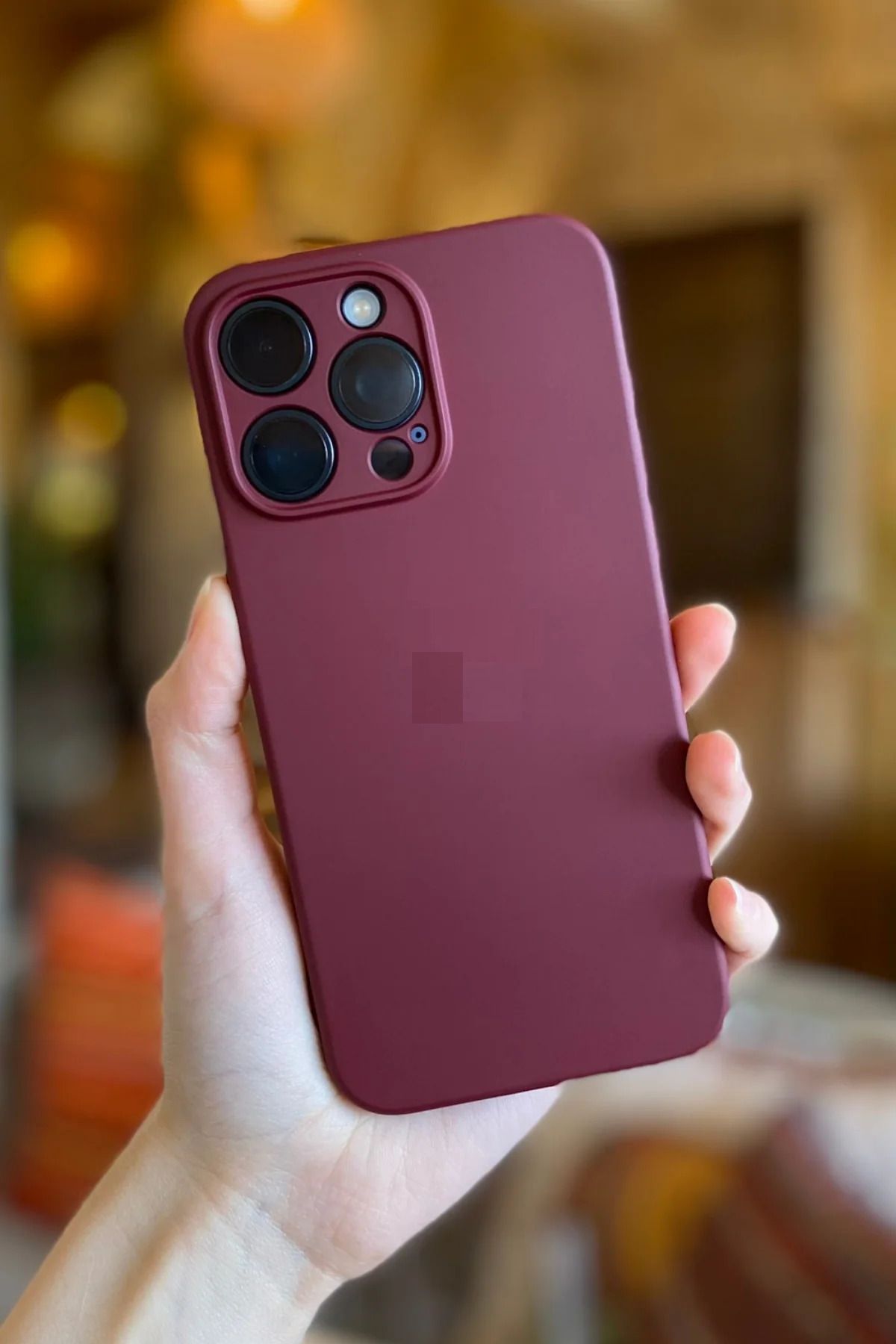Balerion Apple iPhone 14 Pro Kılıf Kadife Lansman Soft Yumuşak Liquid Silikon Kamera Lens Korumalı Kapak