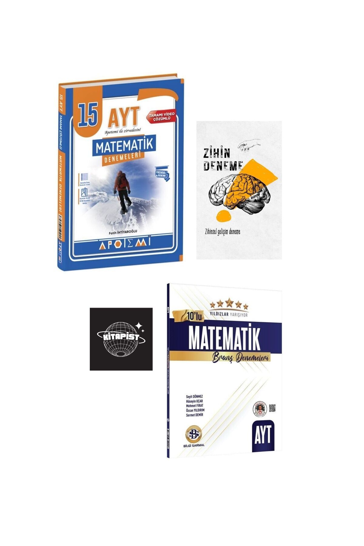 Apotemi Yayınları APOTEMİ- AYT MATEMATİK DENEME-BİLGİSARMAL- AYT MATEMATİK DENEME-ZİHİN DENEME-KS-S6