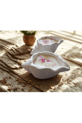 Butik Deniz Kabuğu Mumluk