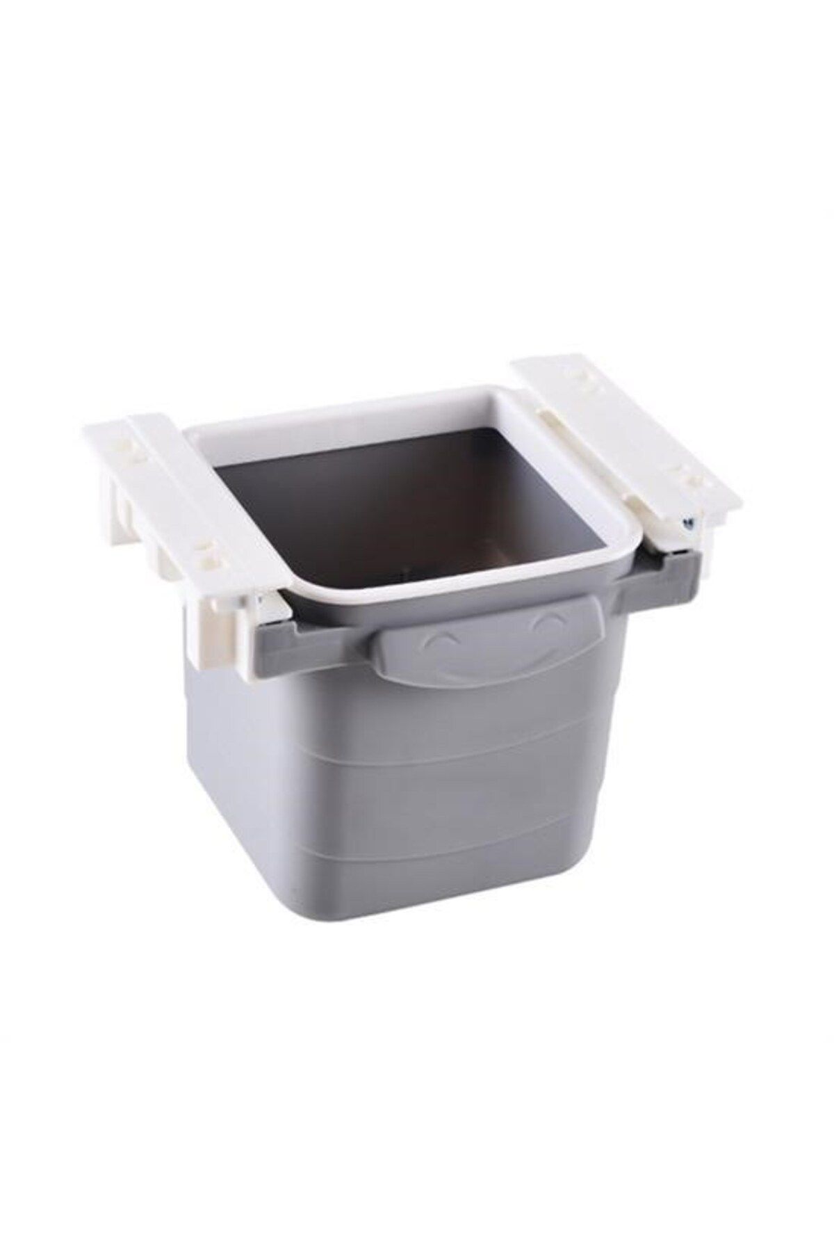 BirdoluSepet Mini Masa Çöp Kovası Plastik Tezgah Altı Geri Çekilebilir Yapışkanlı Görünmez Bölme Pratik