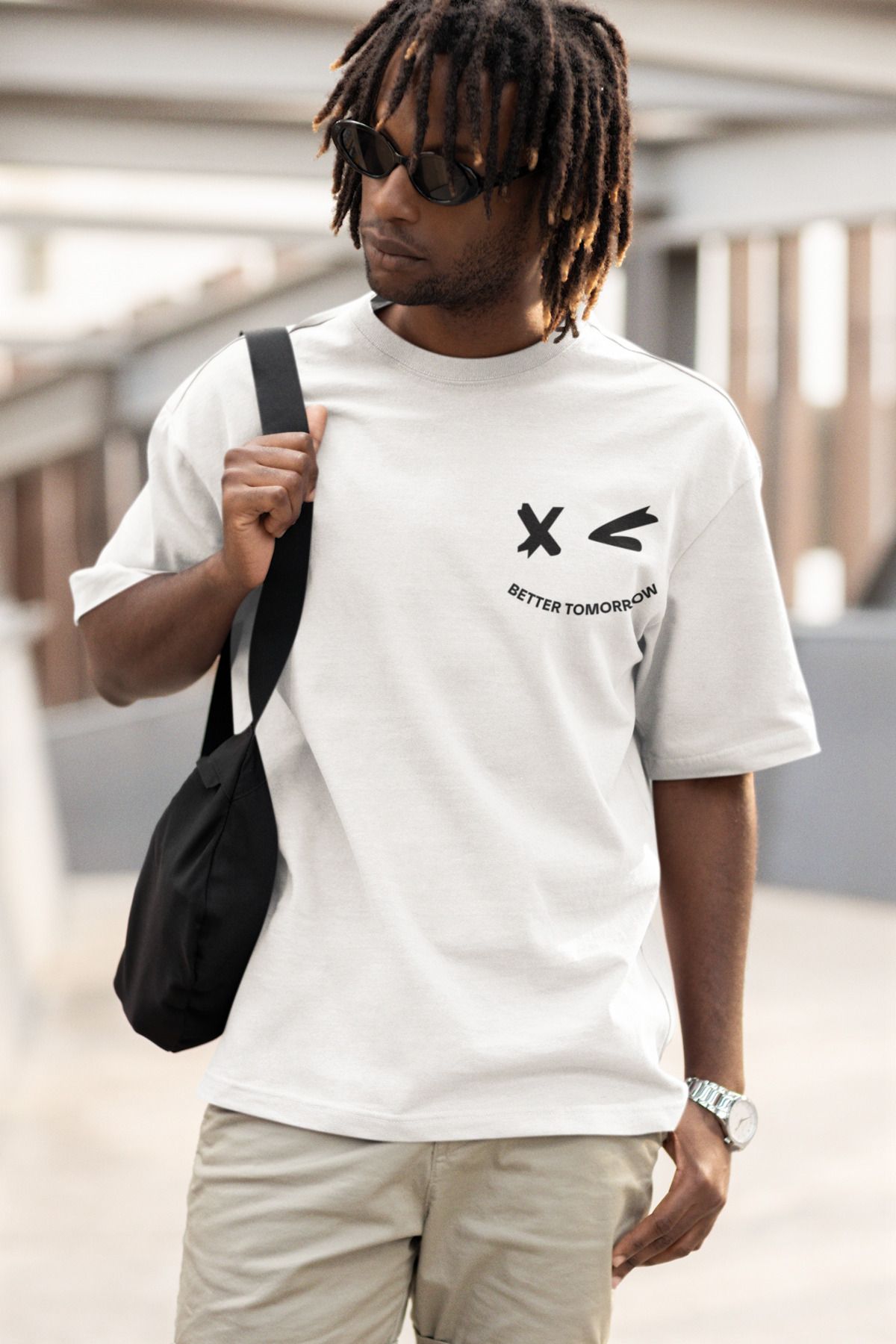 ick artwear BETTER TOMORROW BASKILI PREMIUM OVERSIZE TSHIRT – 24/1 SÜPREM PENYE