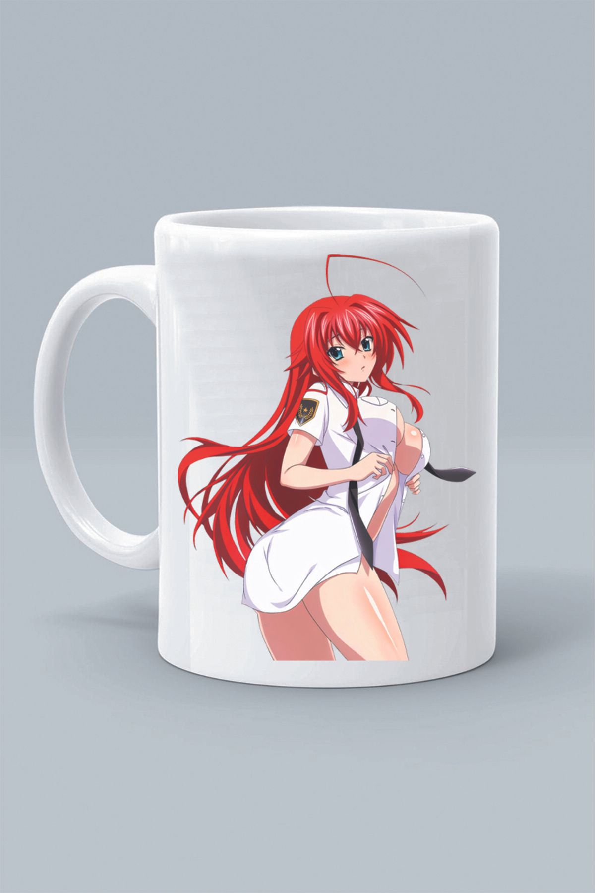 Olympus plus GREMORY RİAS KARAKTER ANİME High School DXD TASARIM BASKILI BEYAZ KLASİK KUPA BARDAK