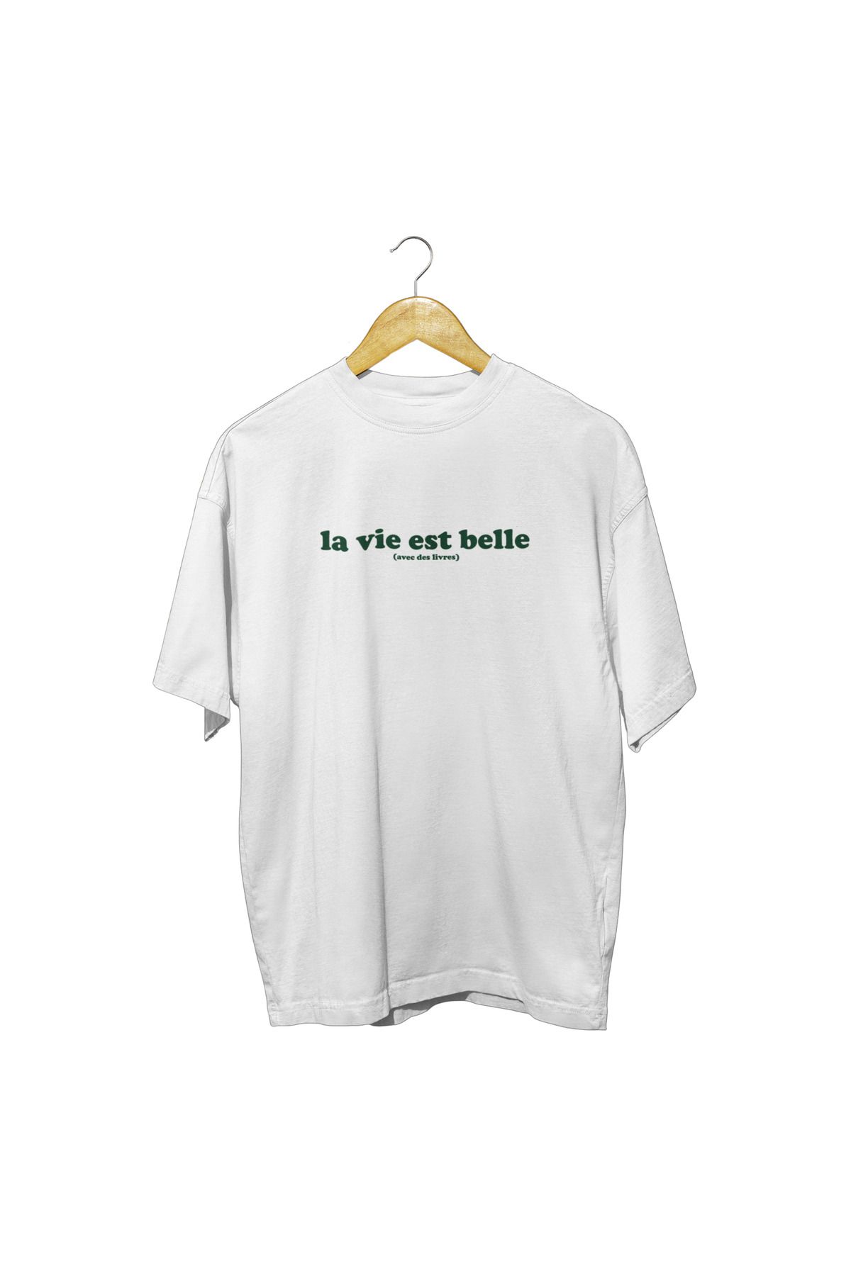 ick artwear LA VIE EST BELLE BASKILI PREMIUM OVERSIZE TSHIRT – 24/1 SÜPREM PENYE