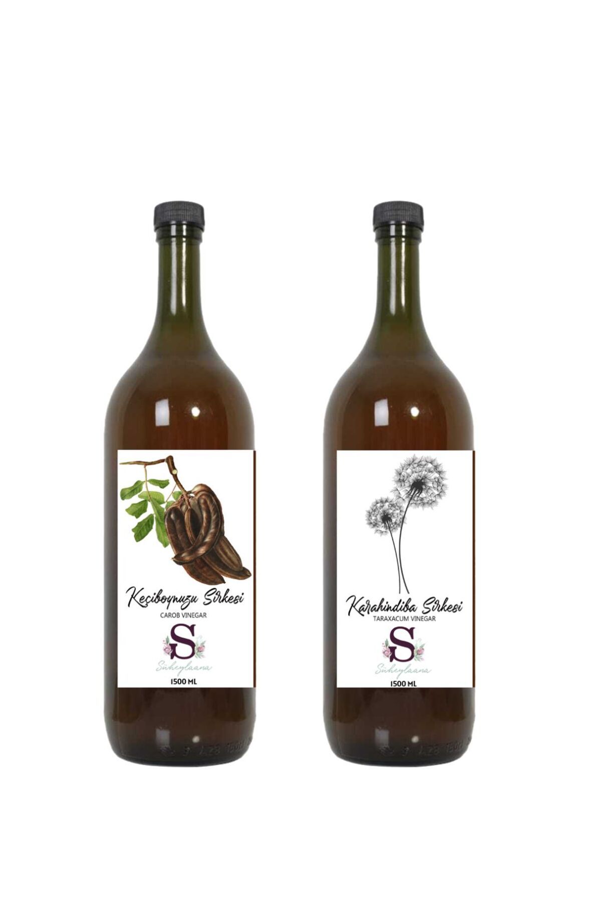 Süheylaana Doğal Keçiboynuzu Sirkesi 1500 Ml - Doğal Karahindiba Sirkesi 1500 Ml
