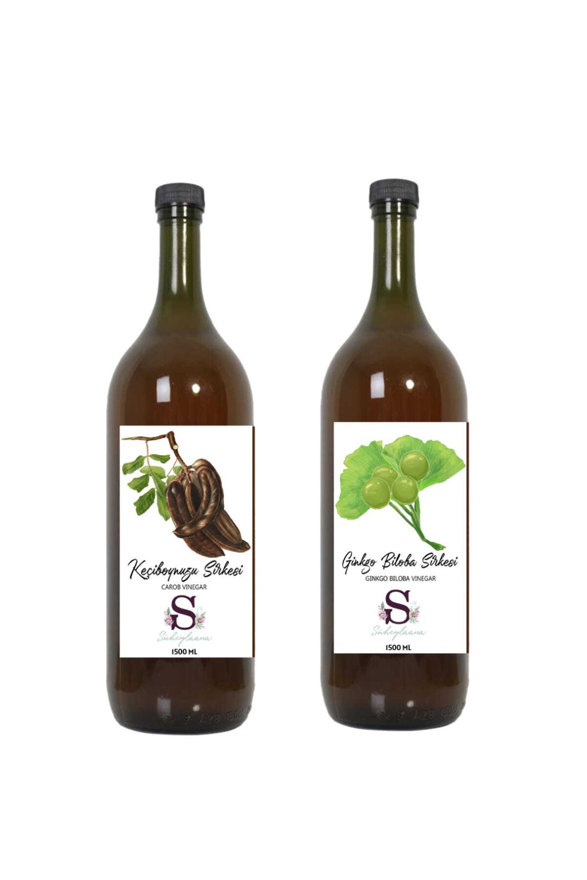 Süheylaana Doğal Keçiboynuzu Sirkesi 1500 Ml - Doğal Ginkgo Biloba Sirkesi 1500 Ml