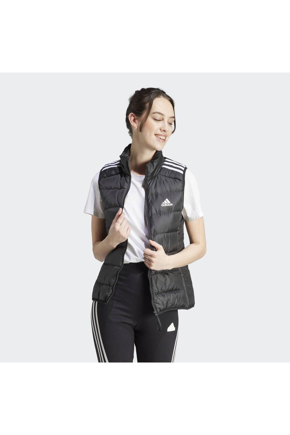 adidas-Vestă ușoară cu 3 dungi Essentials 3