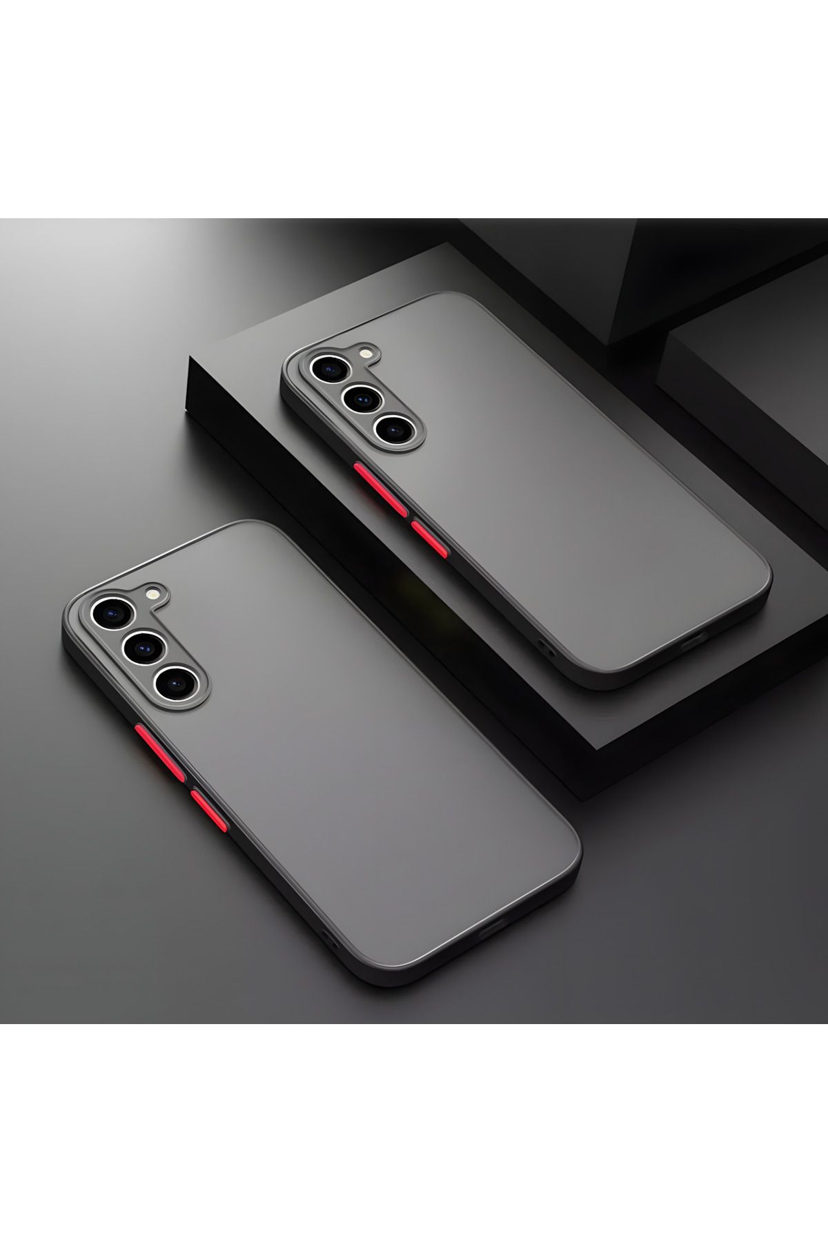 Fibaks Samsung Galaxy A26 Kılıf Mat Parmak Izi Yapmaz Kamera Korumalı Renkli Tuşlu Sert Silikon Kapak