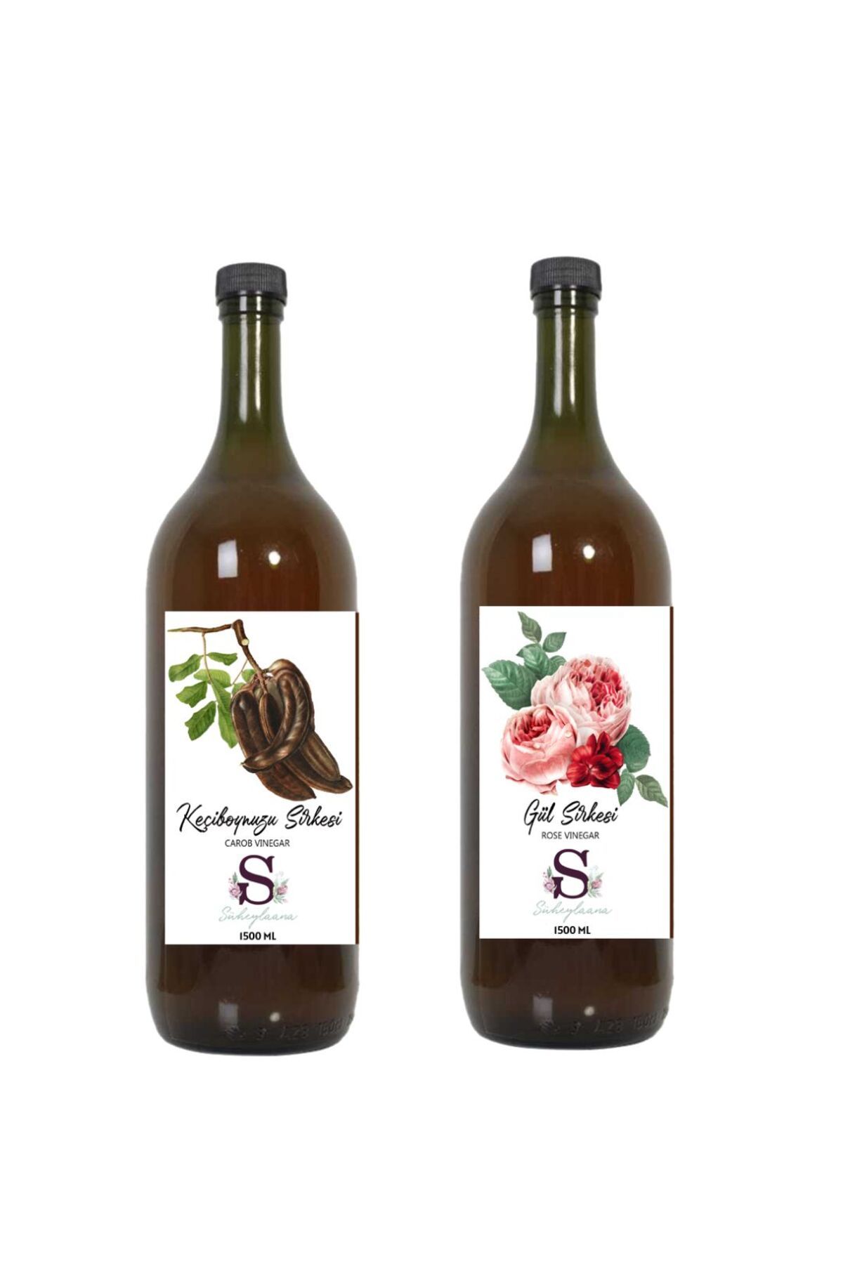Süheylaana Doğal Keçiboynuzu Sirkesi 1500 Ml - Doğal Gül Sirkesi 1500 Ml