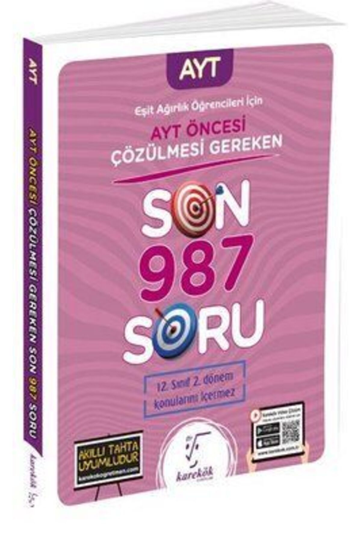 FourArts Karekök Yayınları 2023 AYT Öncesi Çözülmesi Gereken Son 987 Soru Eşit Ağırlık Öğrencileri için