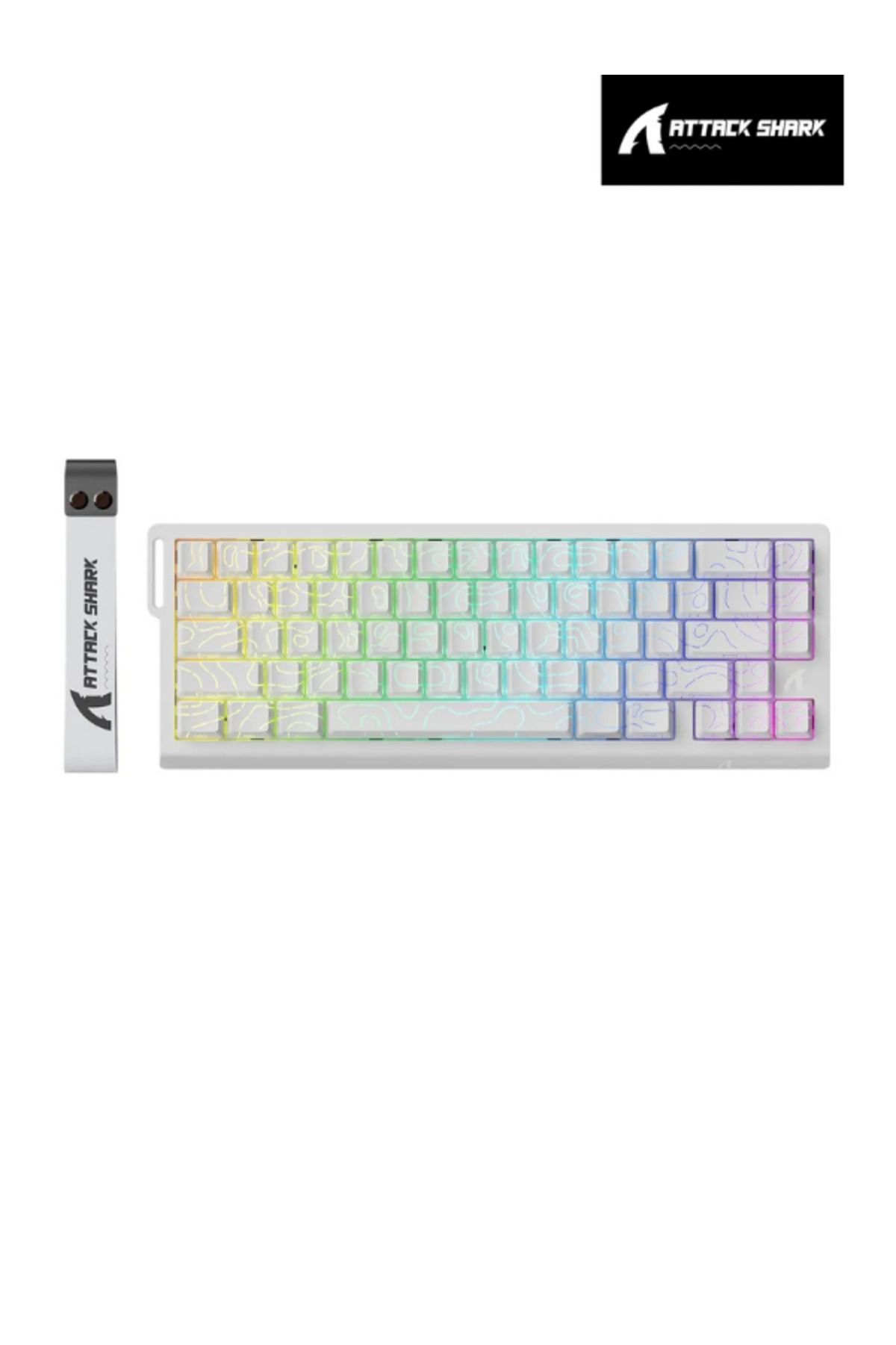 Hietech Attack Shark X68HE Rapid Trigger 0.125ms Manyatik Switch RGB App Uygulamalı Gaming Oyuncu Klavye