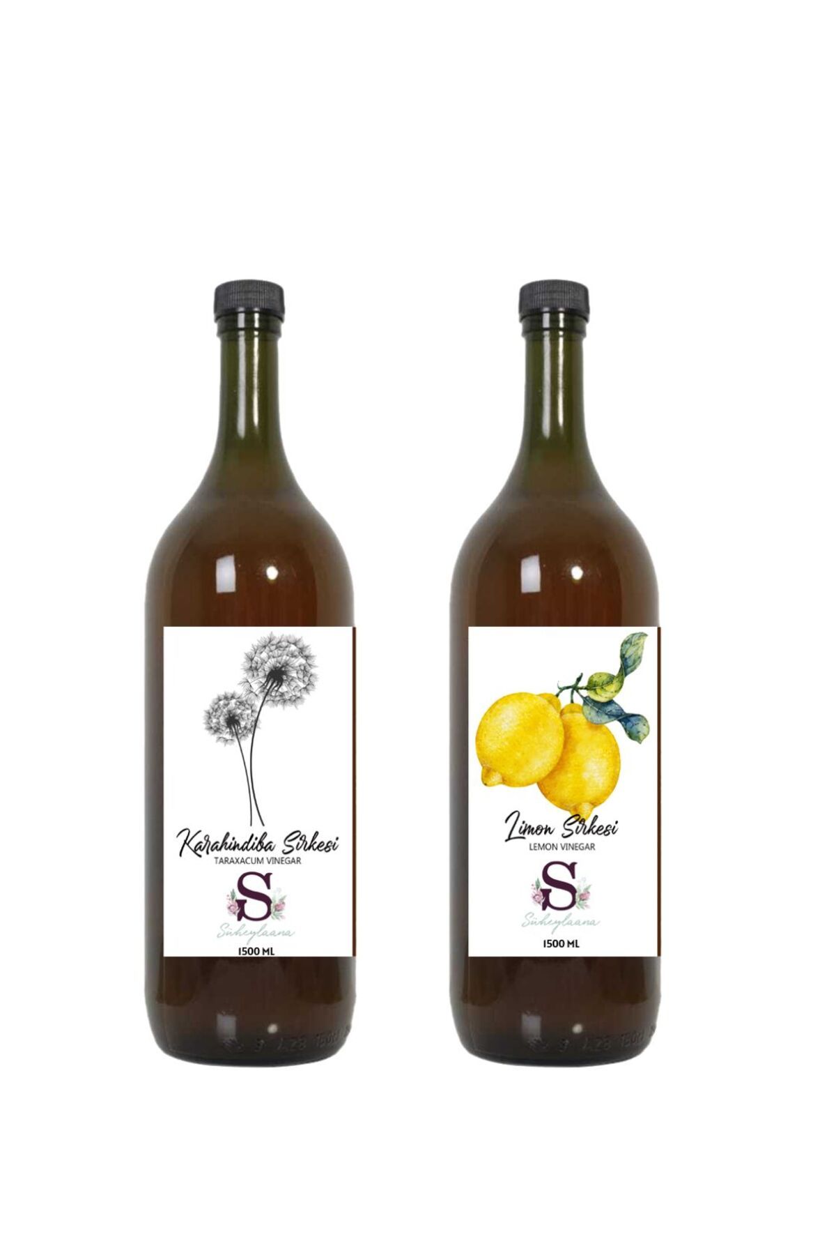Süheylaana Doğal Karahindiba Sirkesi 1500 Ml - Doğal Limon Sirkesi 1500 Ml