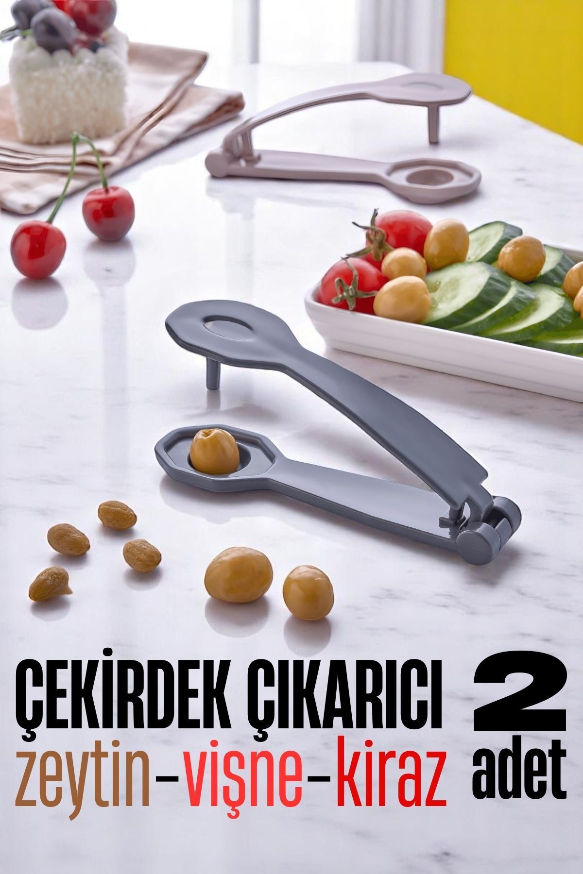 Transformacion Çekirdek Çıkarıcı - Kiraz Çekirdek Çıkarıcı Zeytin Çekirdek Çıkarıcı 2 adet 721640