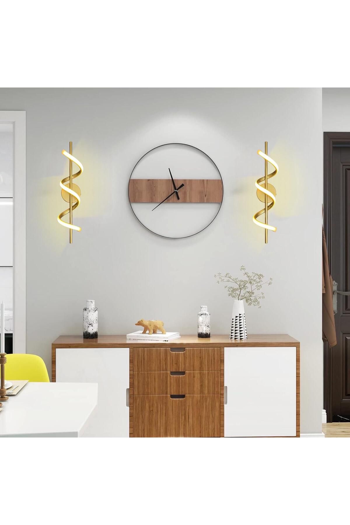 umo light Sarjli Burgu Gold Duvar Apli̇k Günişigi 3000k