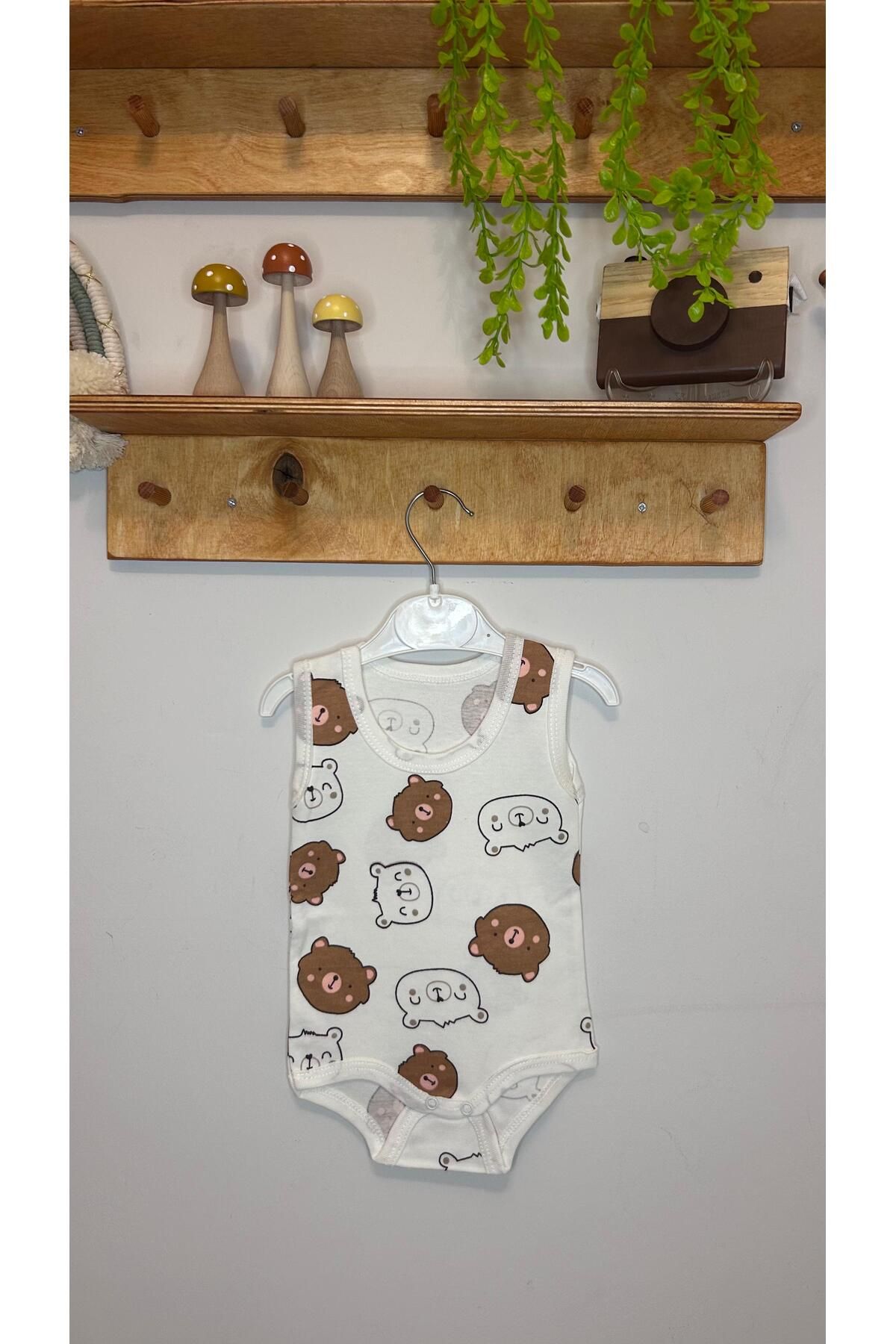 Rila Collection Askılı Çıtçıtlı Bebek Body 1-2-3 Ay